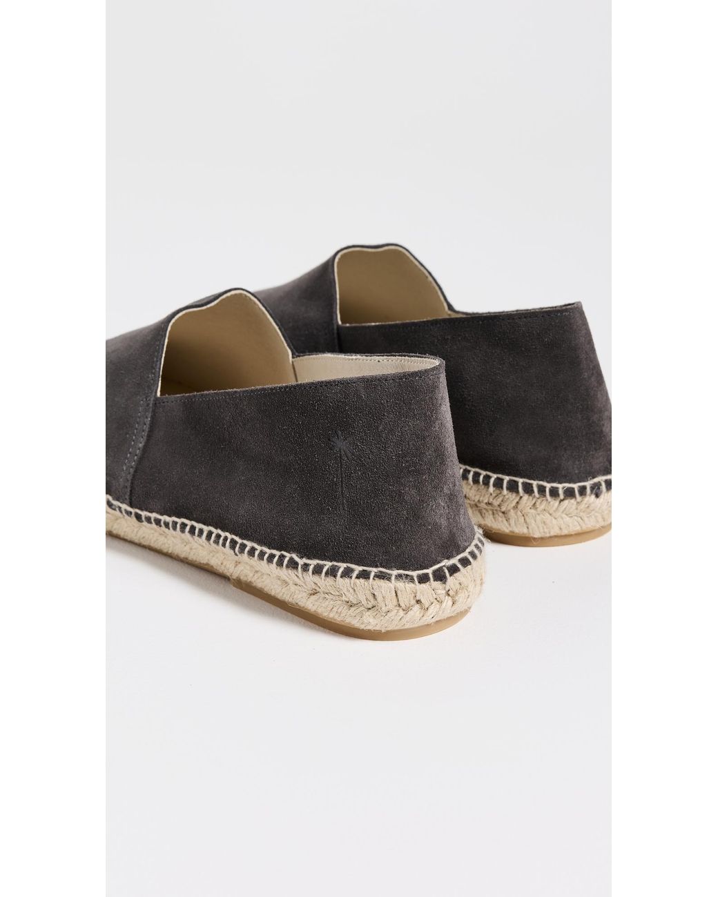 Manebí Black Suede Square Toe Espadrilles for men