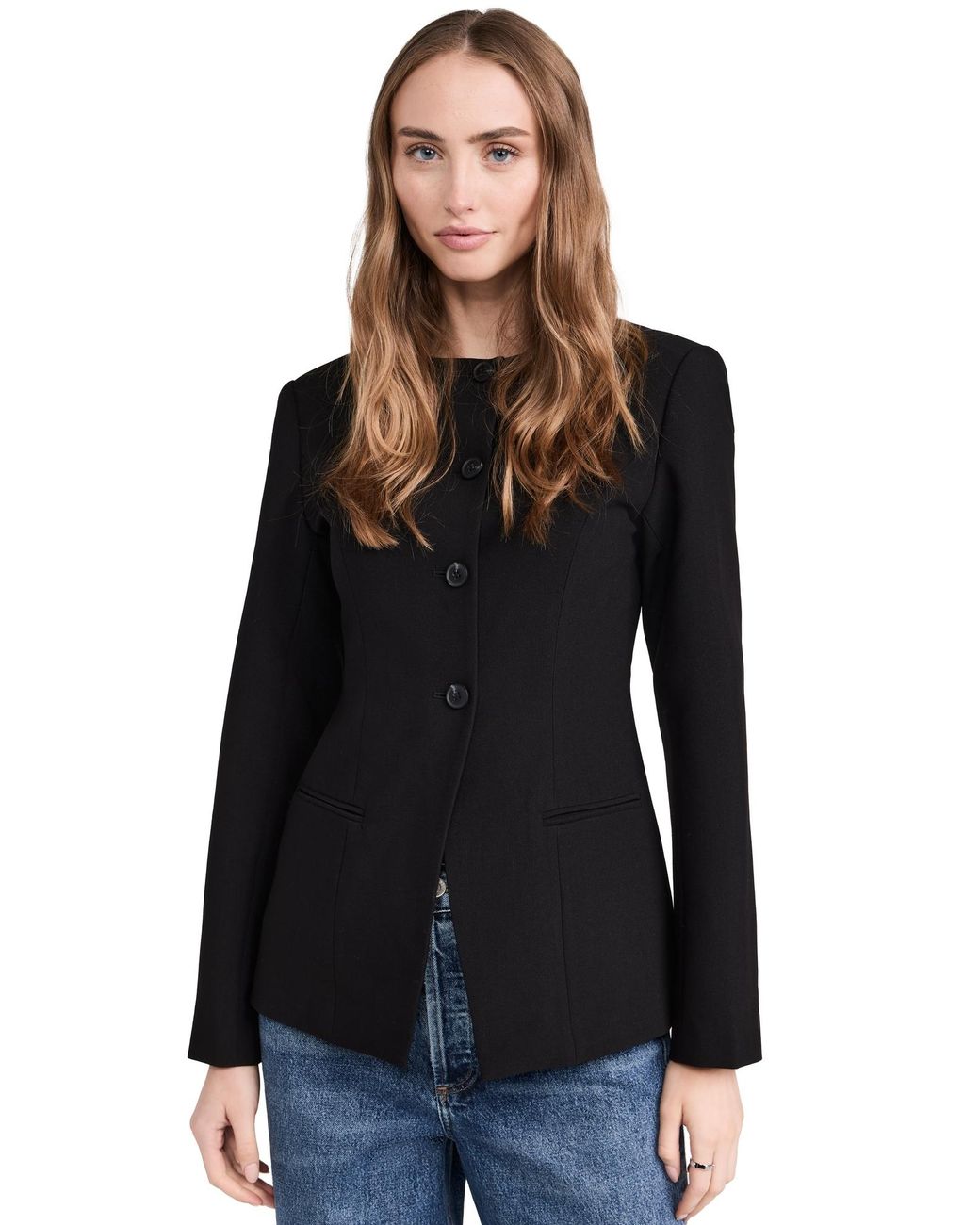 ALIGNE Black Daphne Long Waisted Blazer
