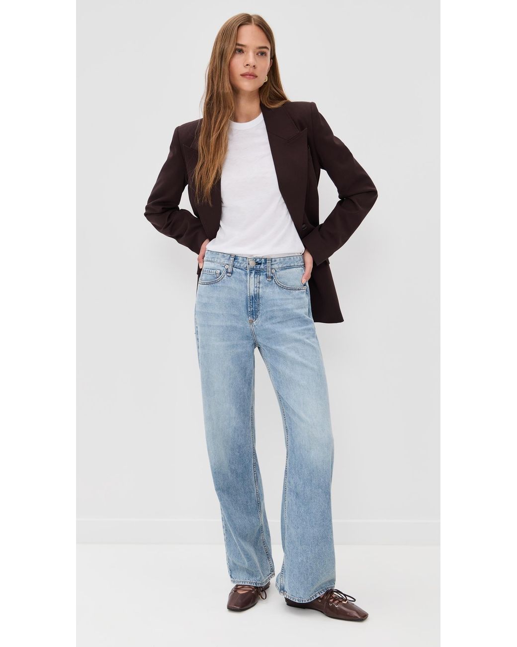 Rag & Bone Blue Featherweight Logan Jeans