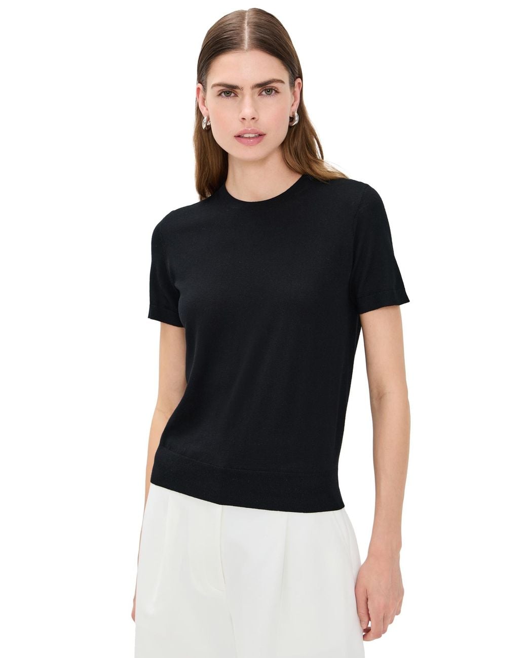 Theory Basic Tee in Black | Lyst