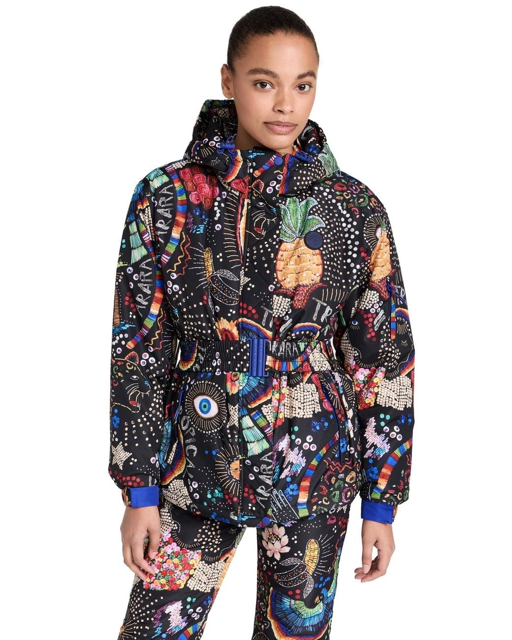 FARM Rio Black Ski Jacket | Lyst