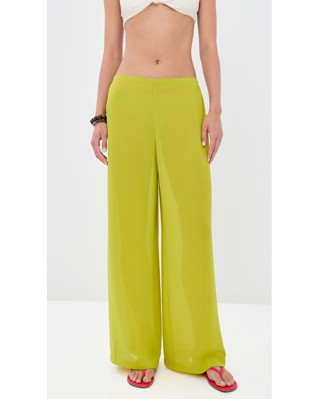 Staud Yellow Stroll Pants