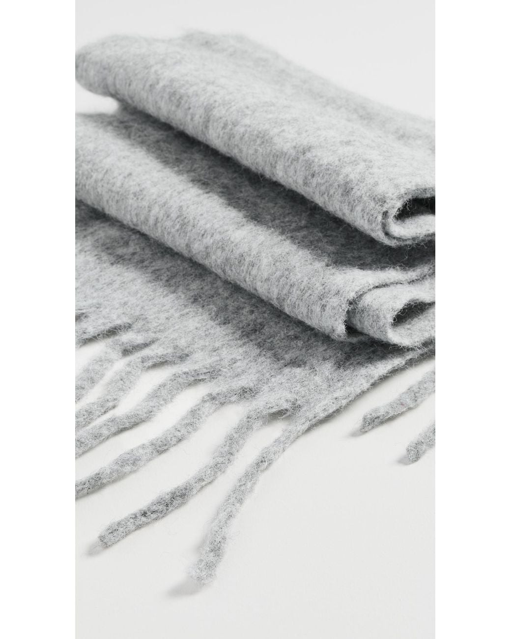 Hat Attack Gray Cozy Solid Scarf