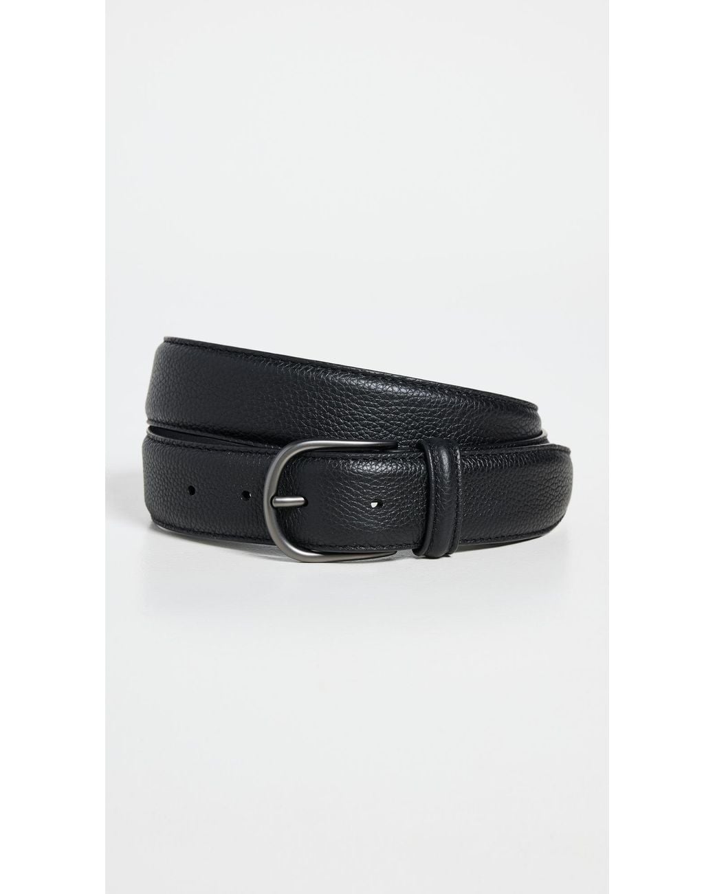 Andersons Black Textured Leather Belt for men