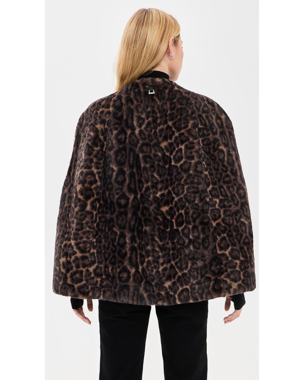 Apparis Black Sloane Leopard Cape