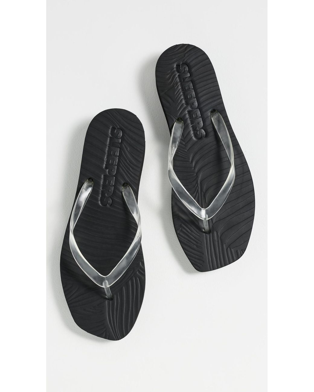 Sleeper Black Platform Jelly Flip Flops