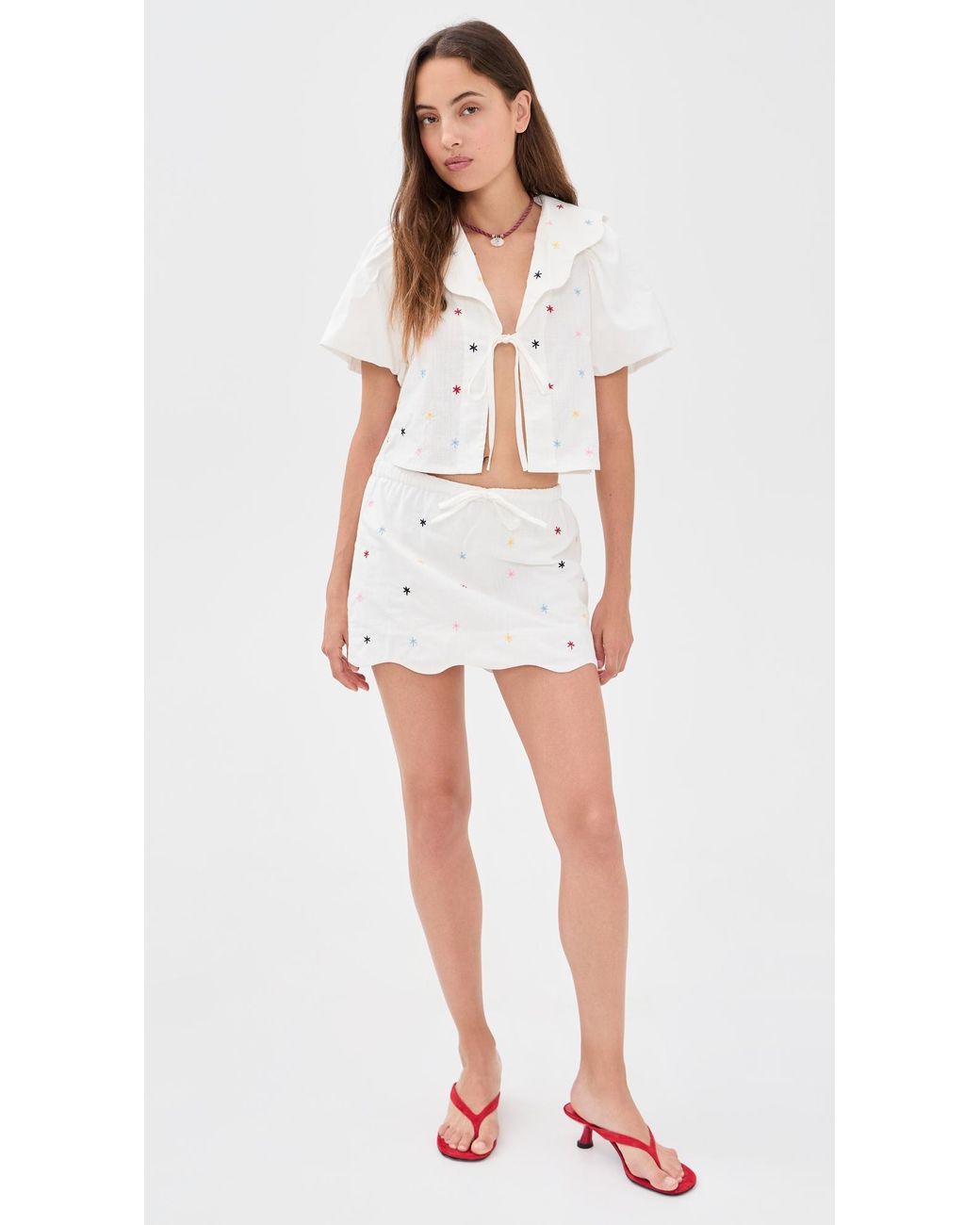 Sixxta White Marea Skort