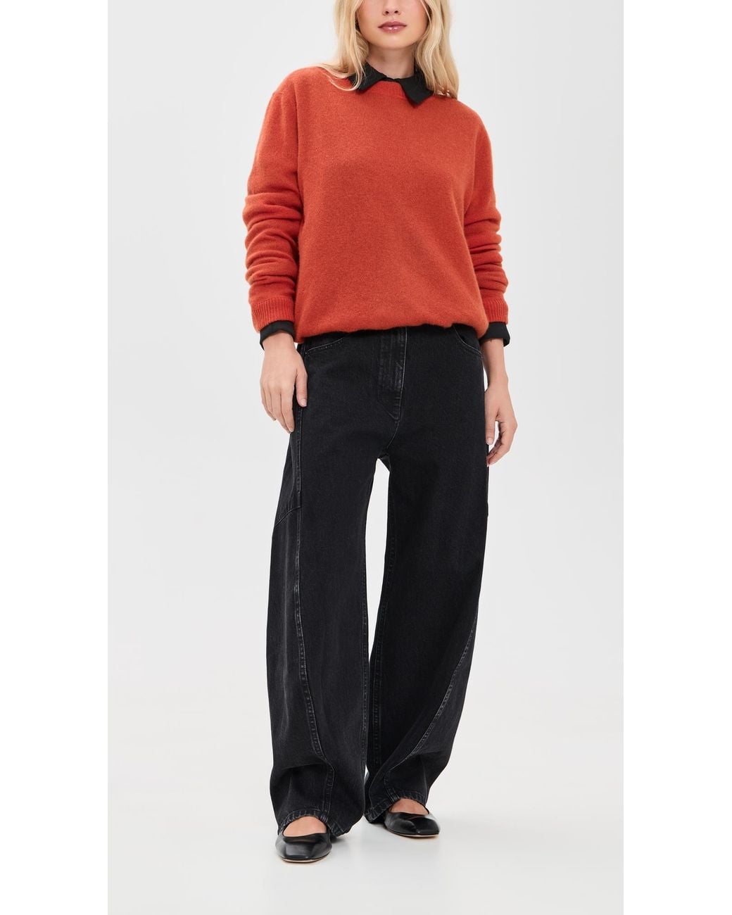 Tibi Black Petite Sid Jeans