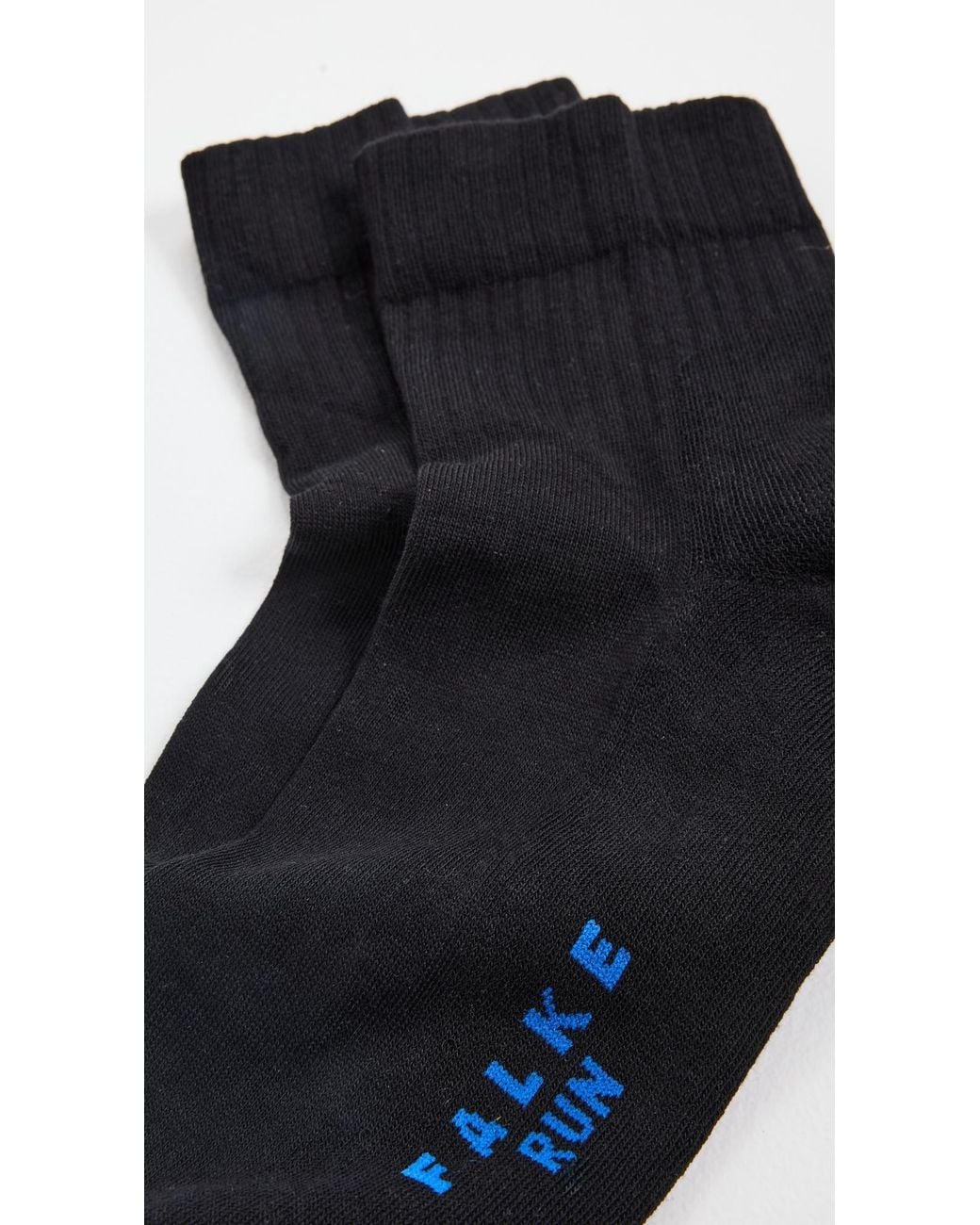 Falke Black Run Rib Short Socks for men