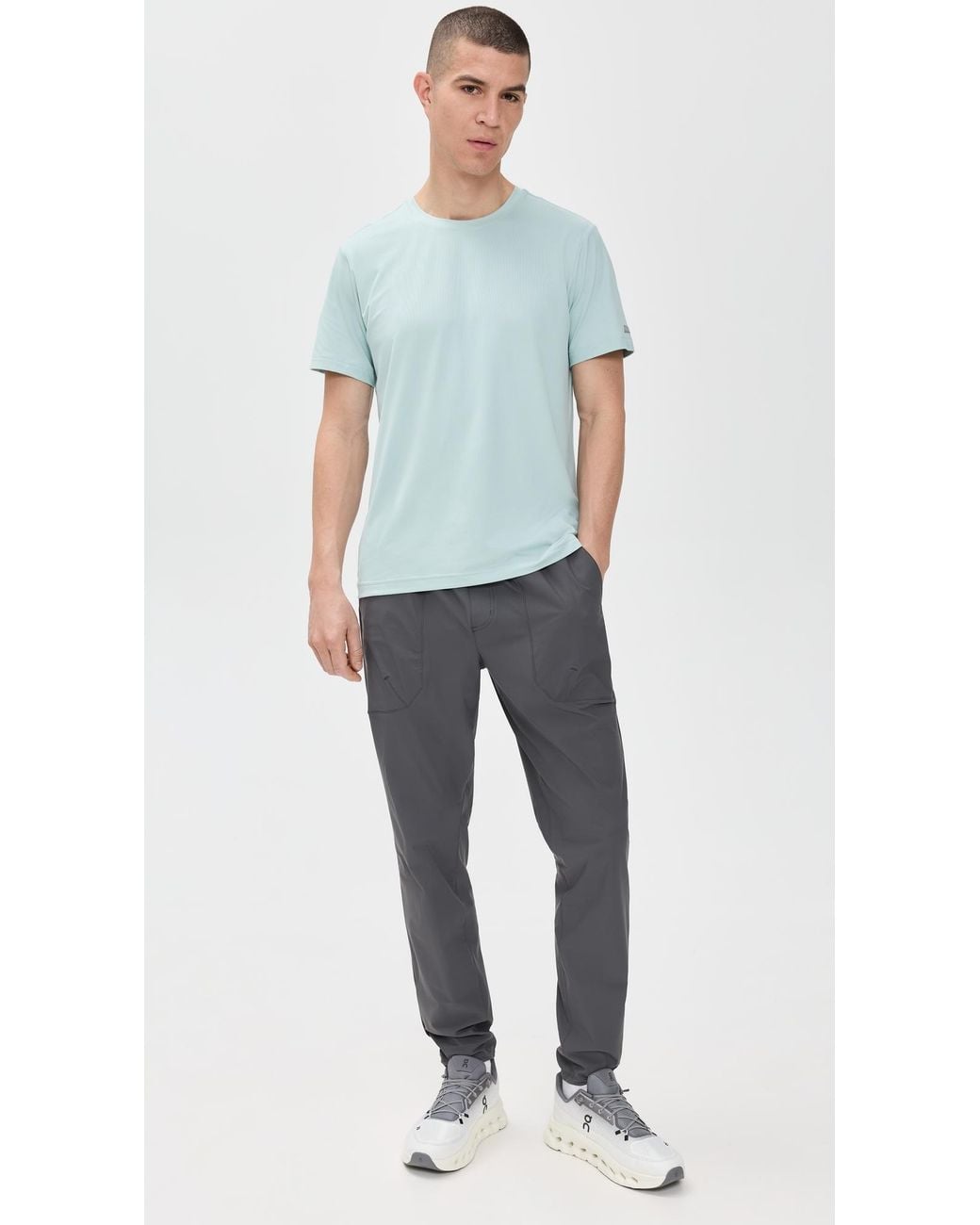 Rhone Blue Backspin Tee for men