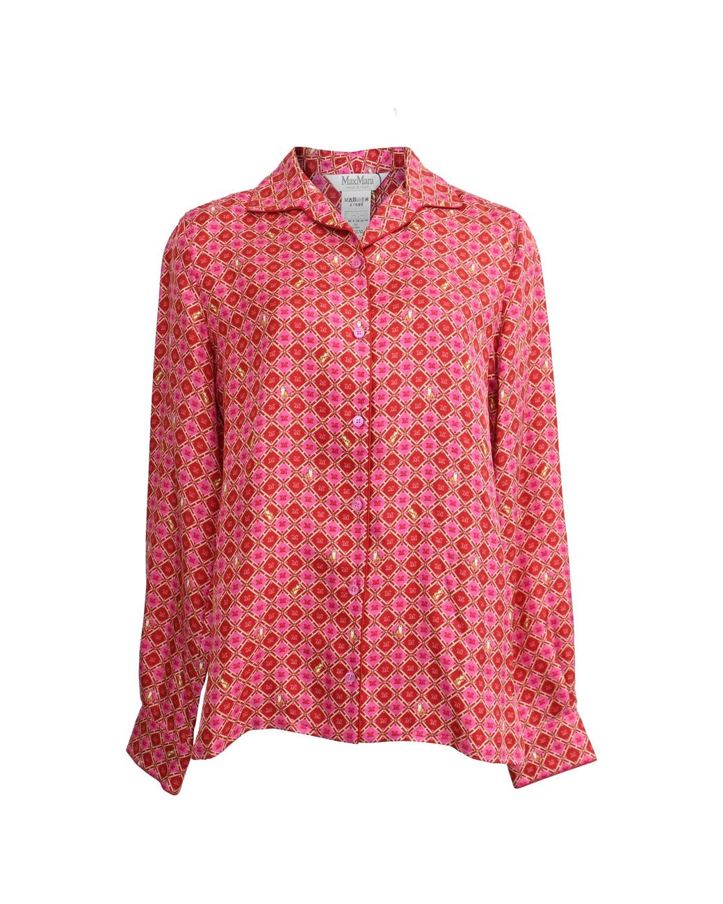 Max Mara Pink Vampata Button-Down Shirt
