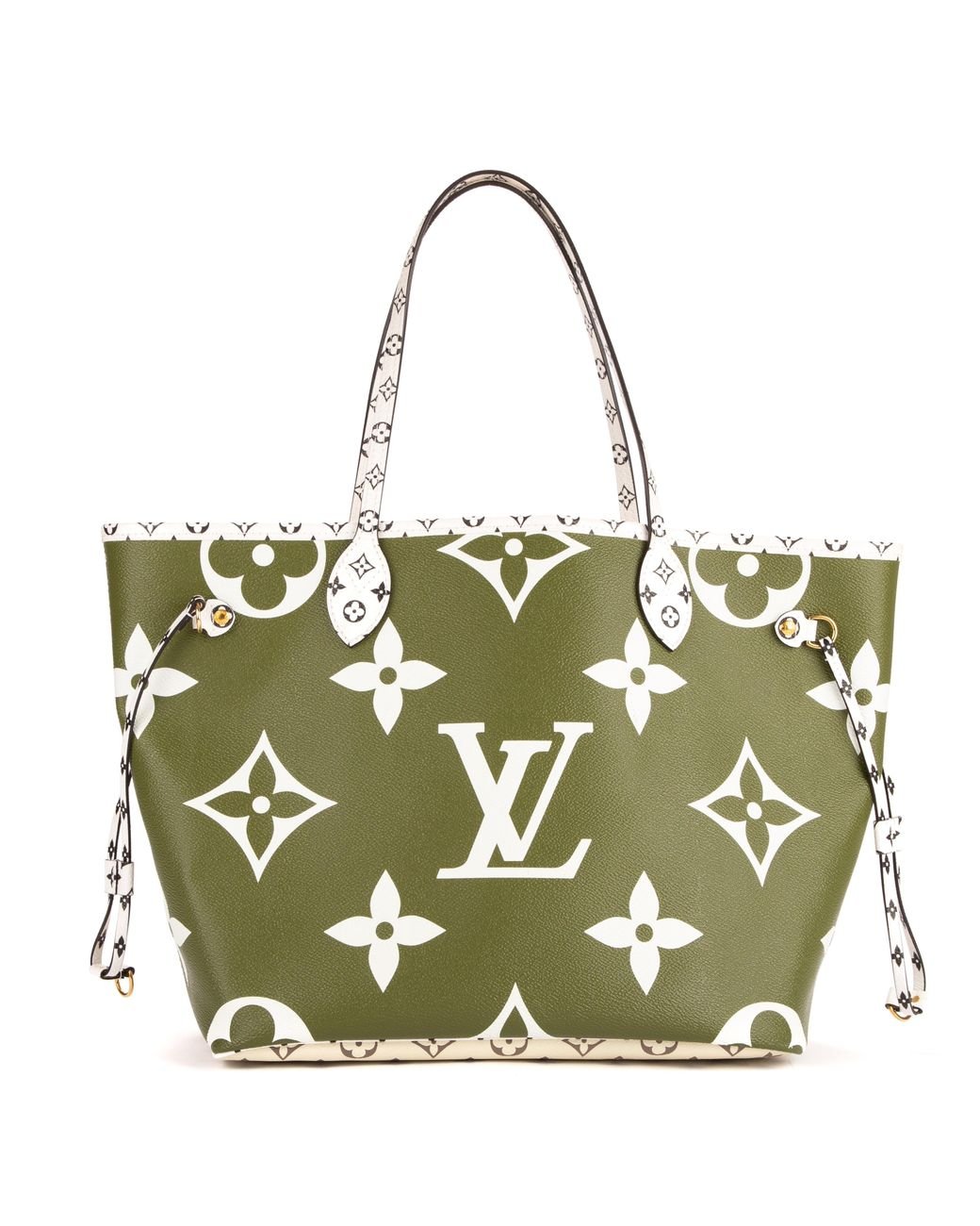 Louis+Vuitton+Neverfull+Tote+MM+Green+Khaki+Gradation+Monogram+