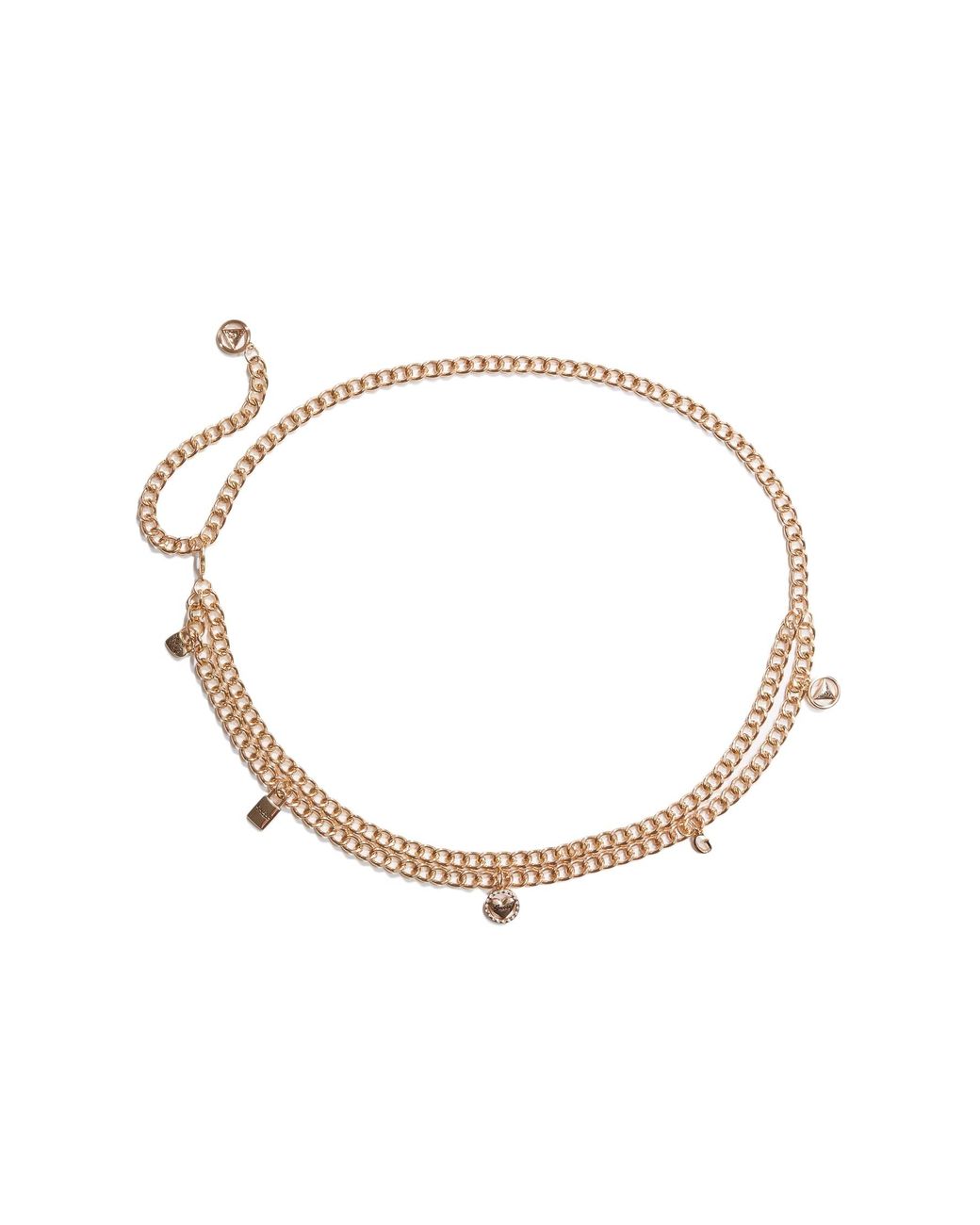 Guess Factory Charm Chain Belt in Metallic | Lyst