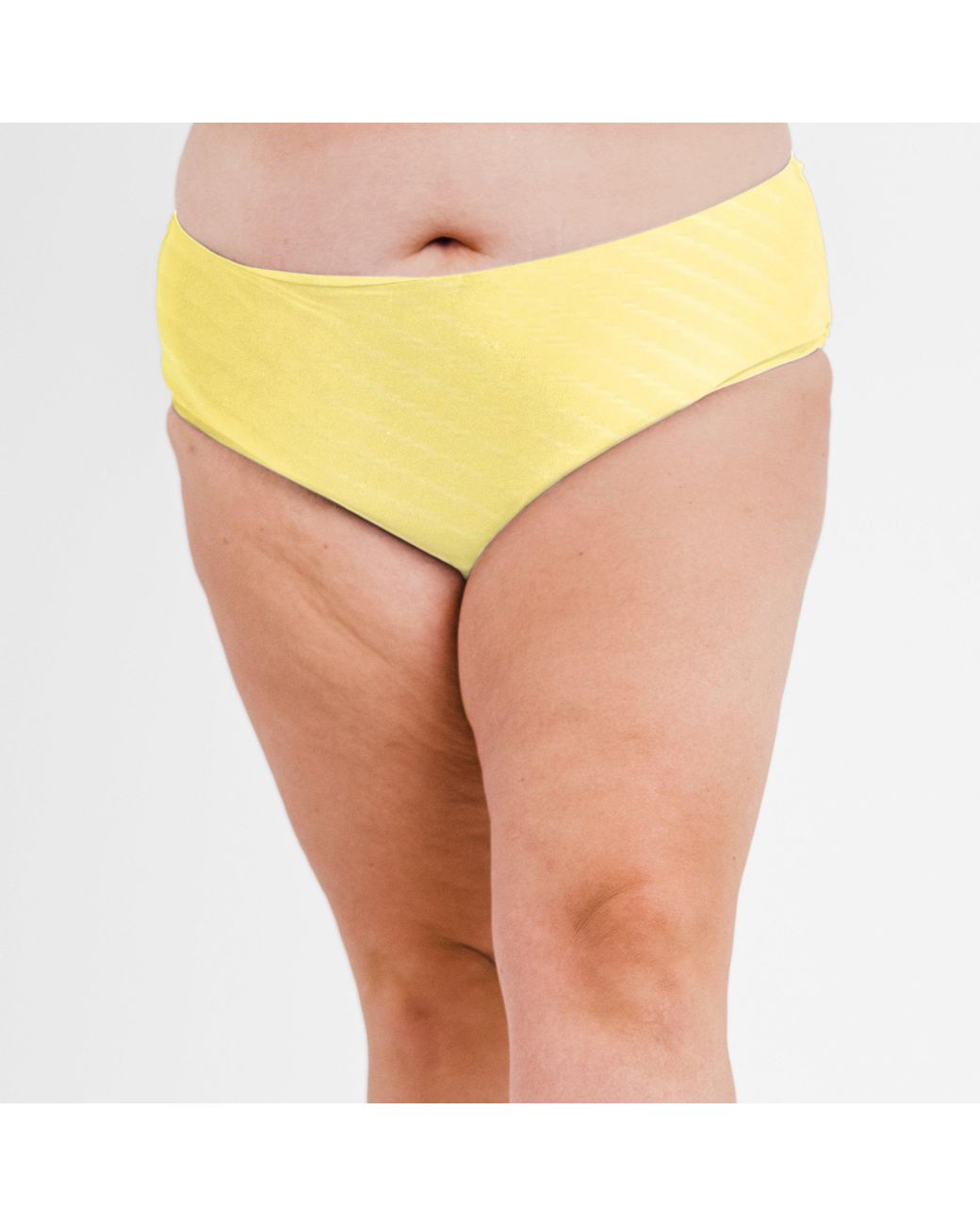 Calypsa Yellow Plus Full Coverage Bikini Bottom