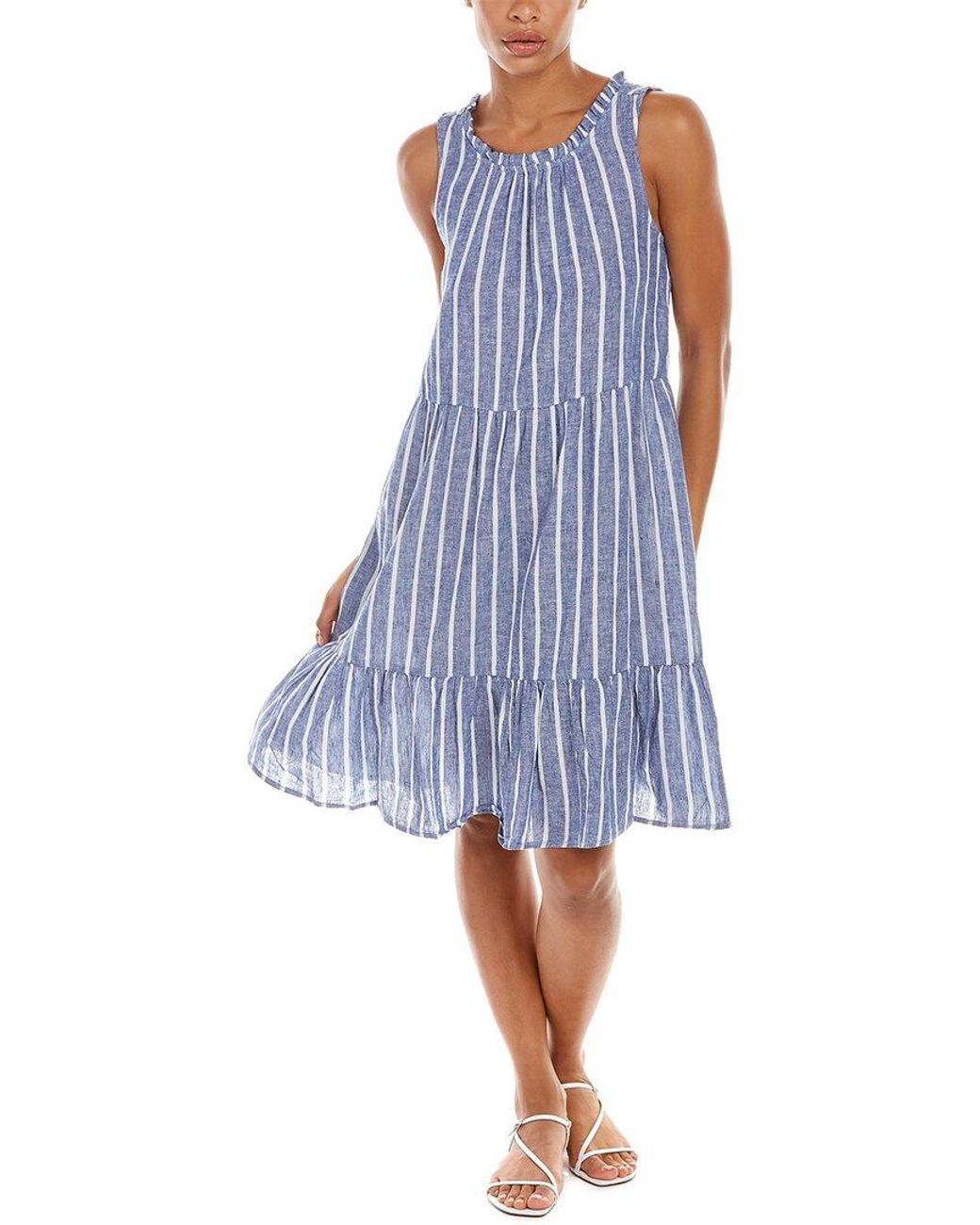 Beach Lunch Lounge Saison Linen blend Midi Dress in Blue Lyst