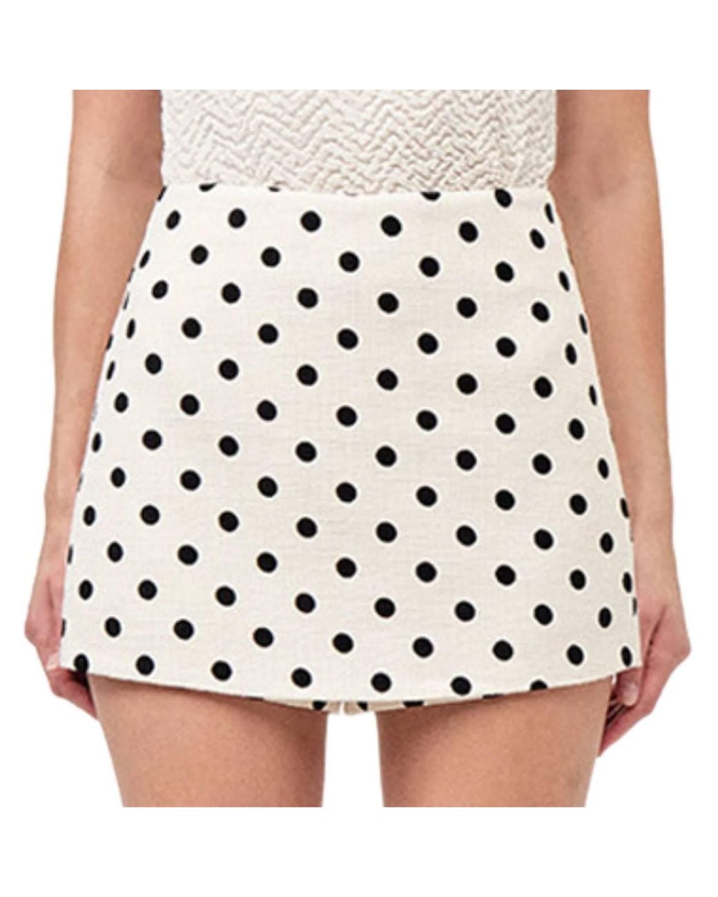Mudae Colorll Maude Club Jones Polka Skort in Black | Lyst