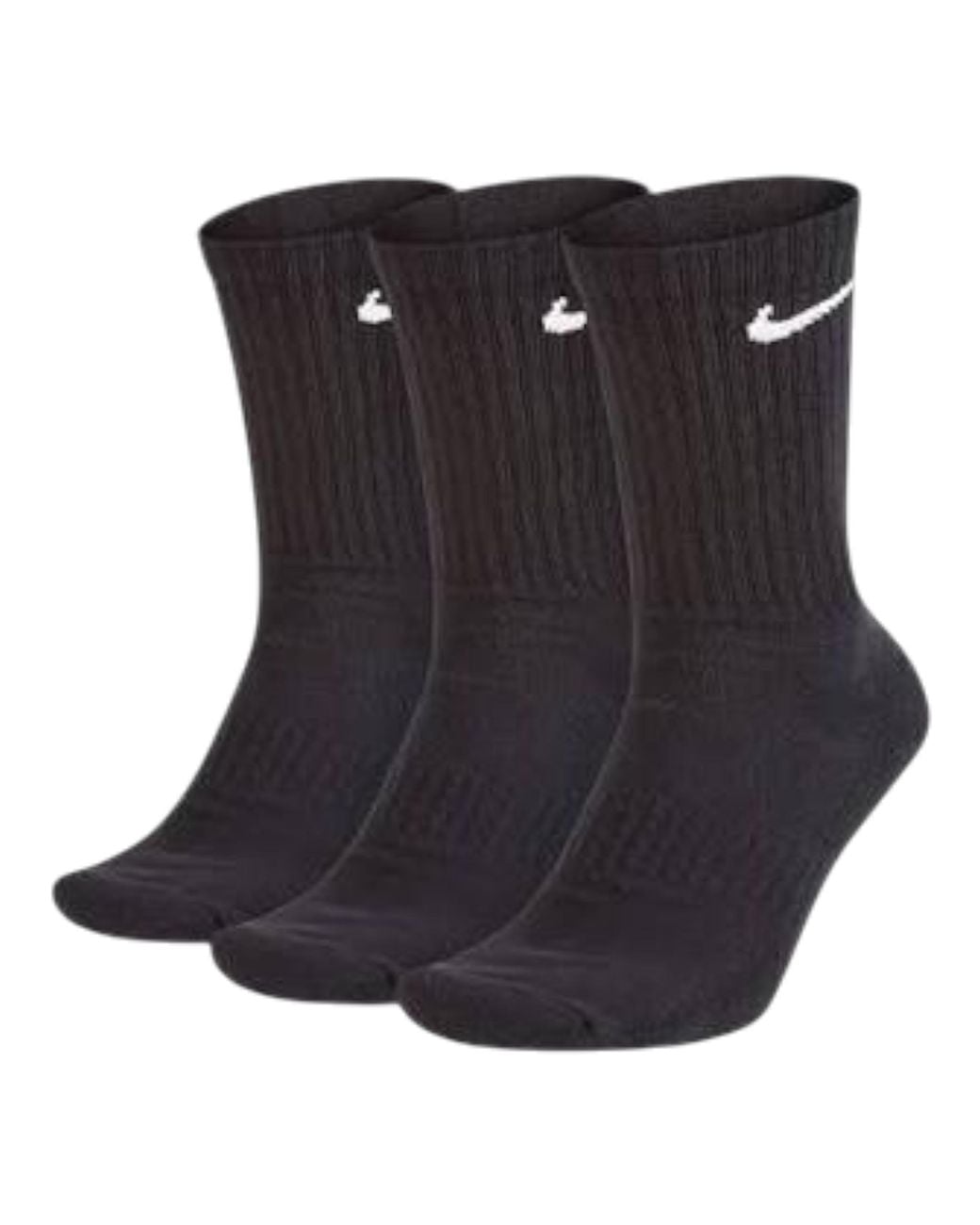 Nike Black Everyday Cushioned Crew Socks 3-Pack for men