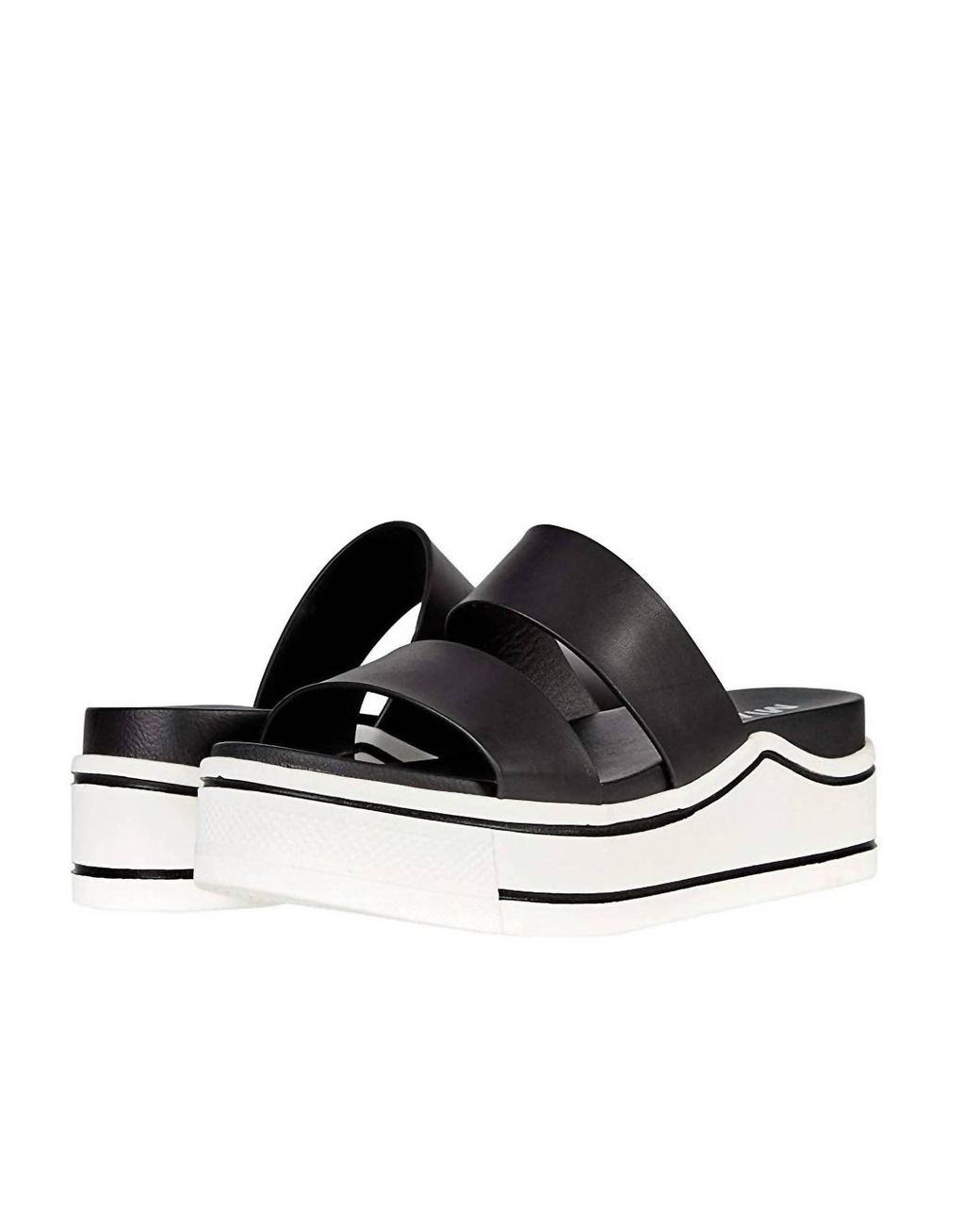MIA Ozzie Platform Slides I in Black Lyst