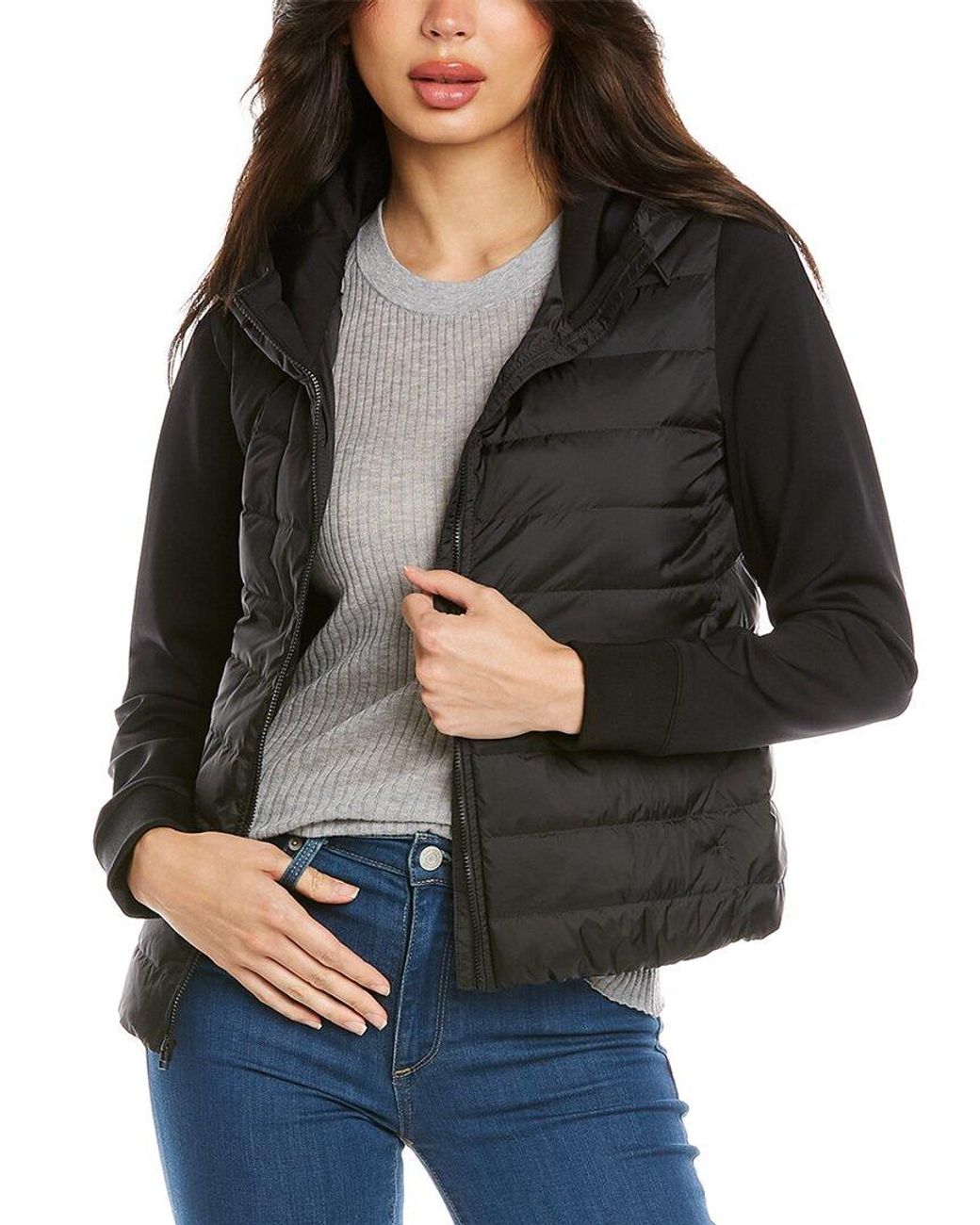 Theory Puffer Combo Jacket in Gray | Lyst