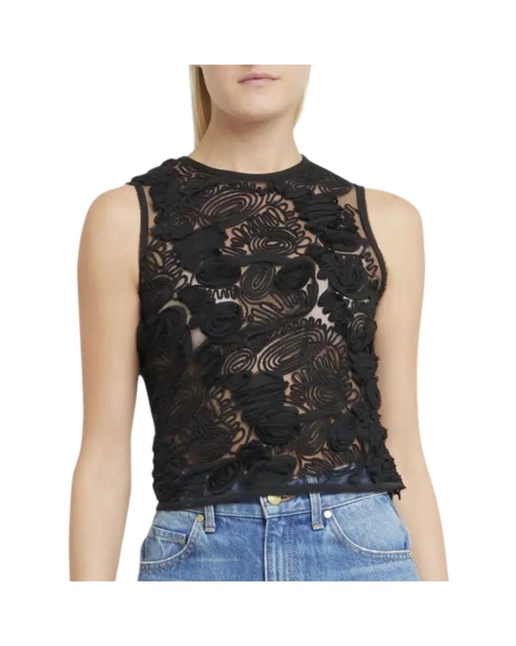 Ulla Johnson Black Carmen Top