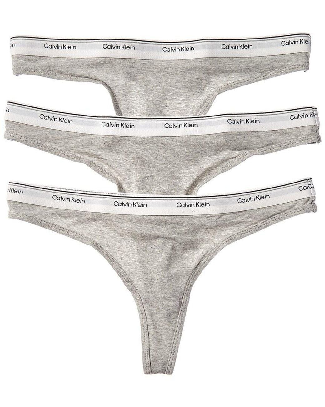 Calvin Klein White 3Pk Thong