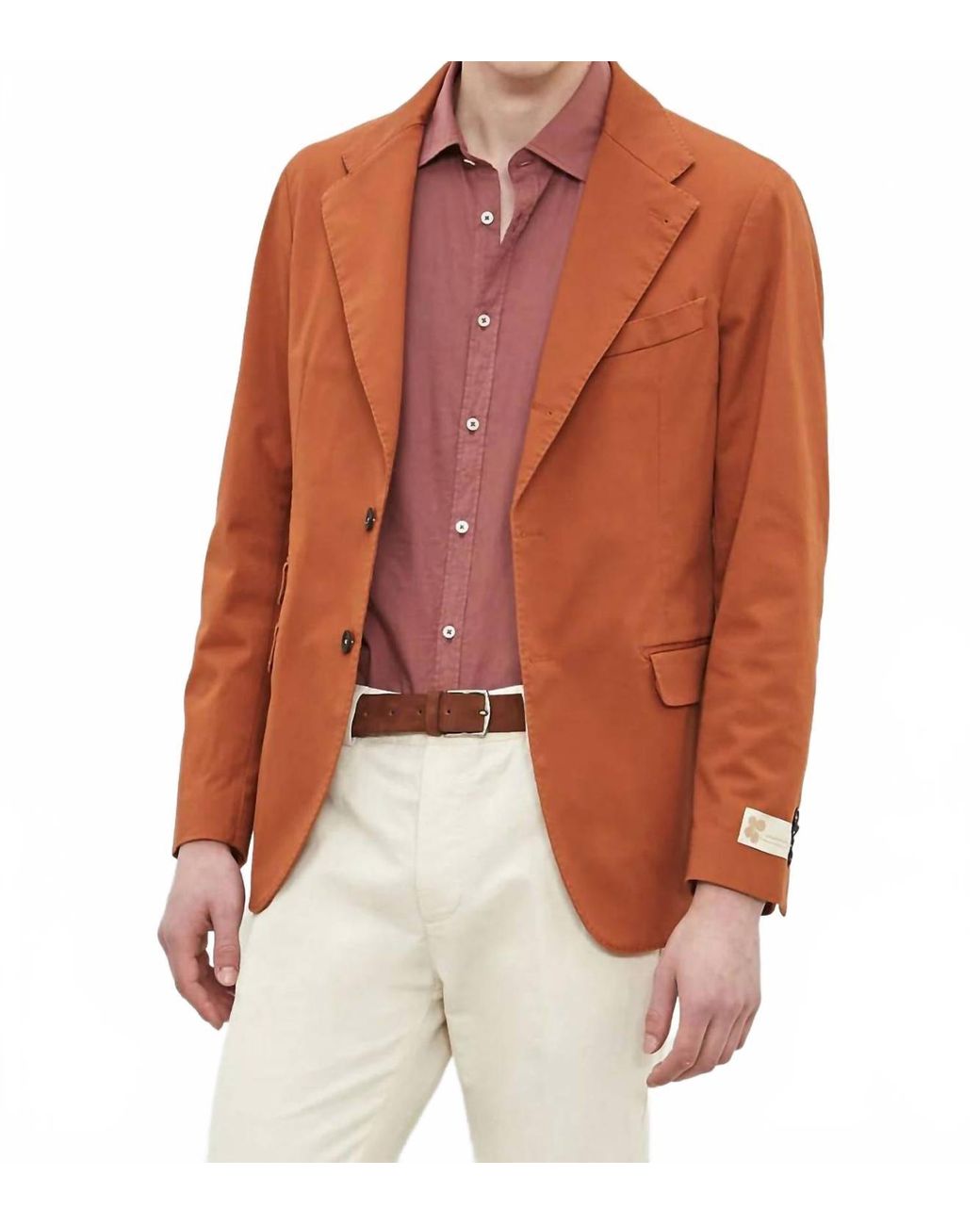 Massimo Alba Brown Catch 2 Single Breasted Jacket for men