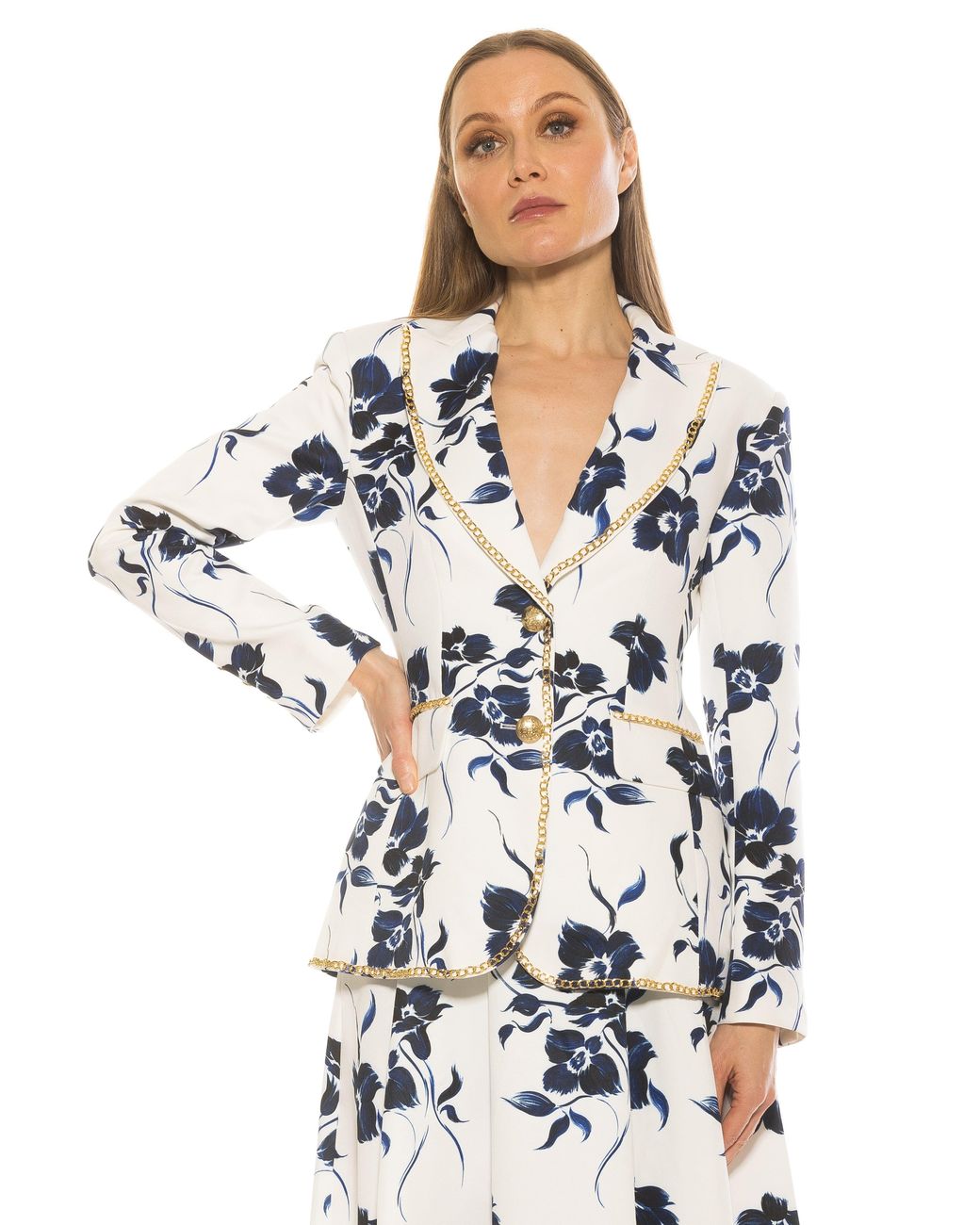 Alexia Admor White Janet Blazer