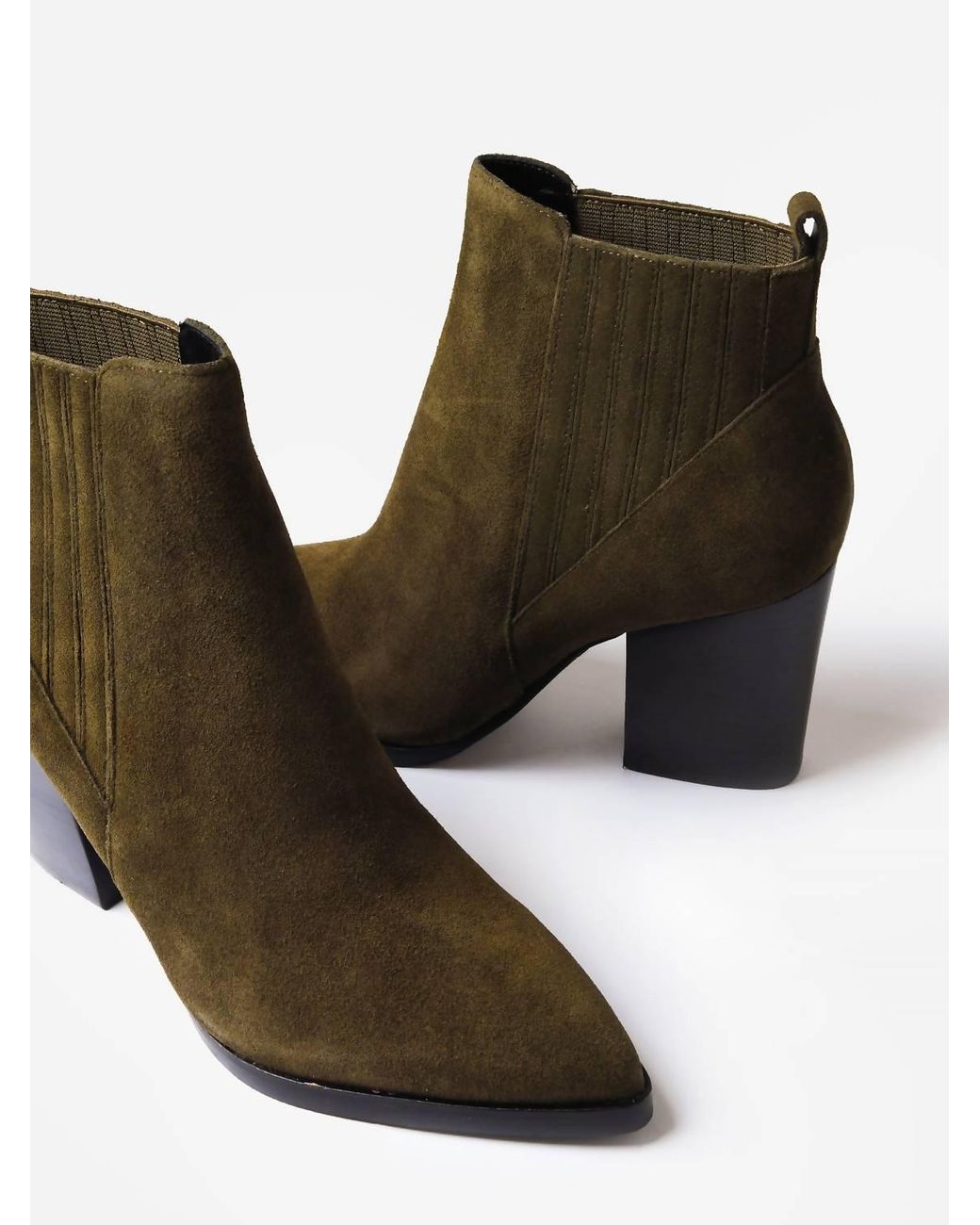 Marc Fisher Alva Pointy Toe Bootie in Brown Lyst