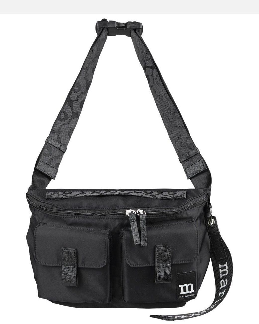 Marimekko Black Marimekko Sling M Solid Satchel