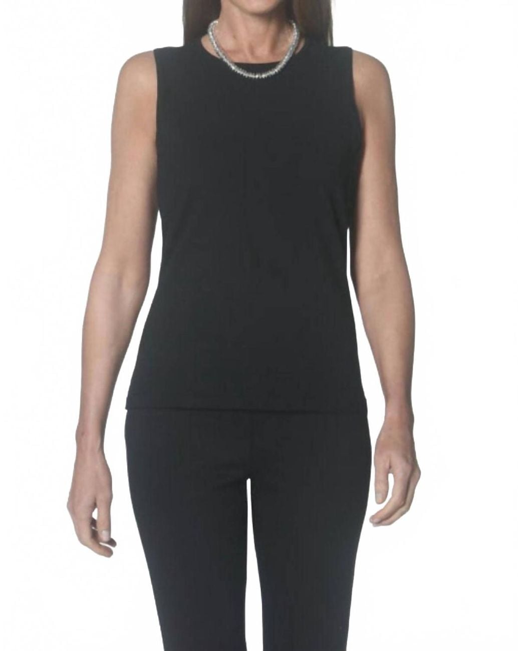 J'Envie/Eli Black Shell Tank Top
