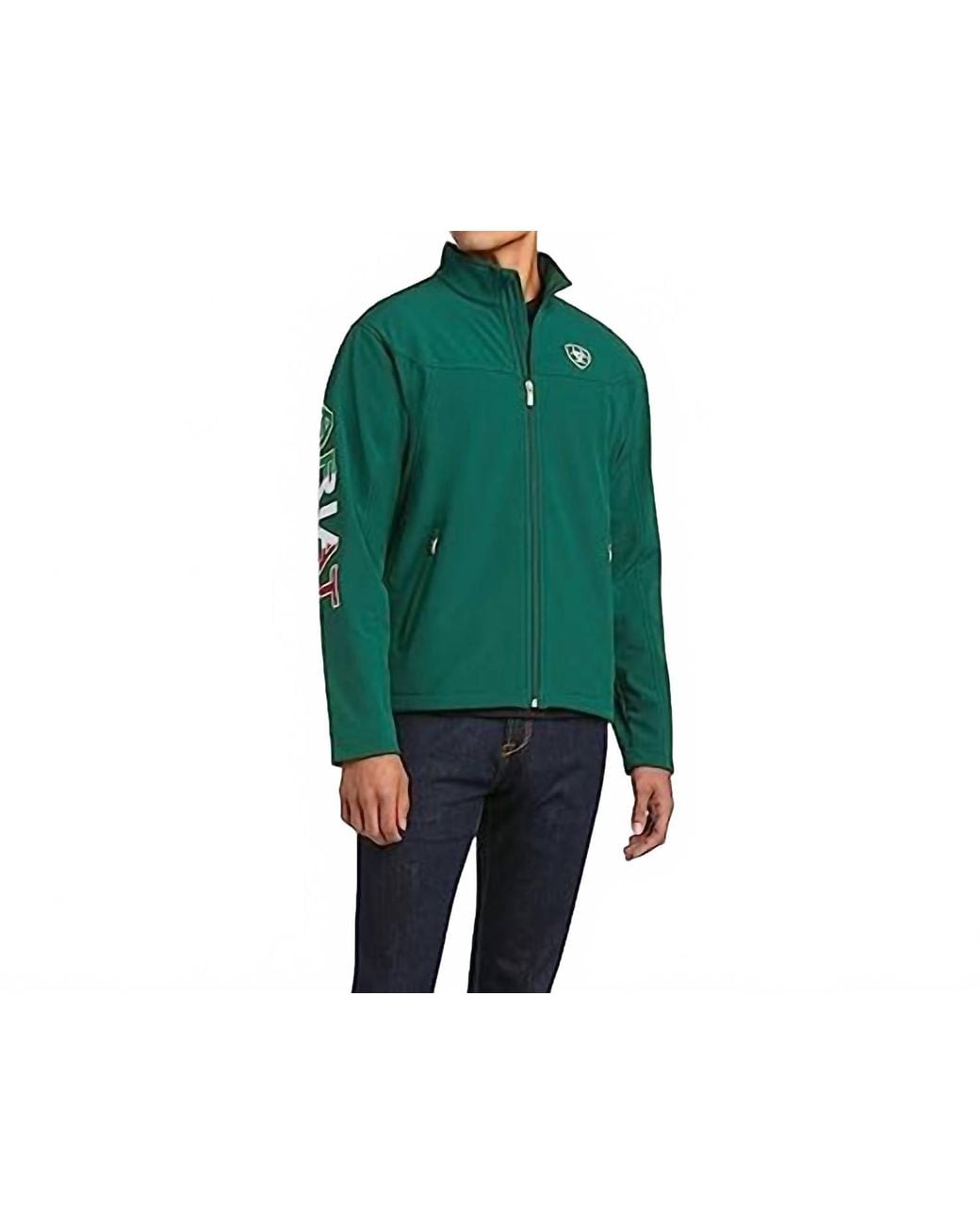 Ariat Green New Team Softshell Mexico Jacket for men