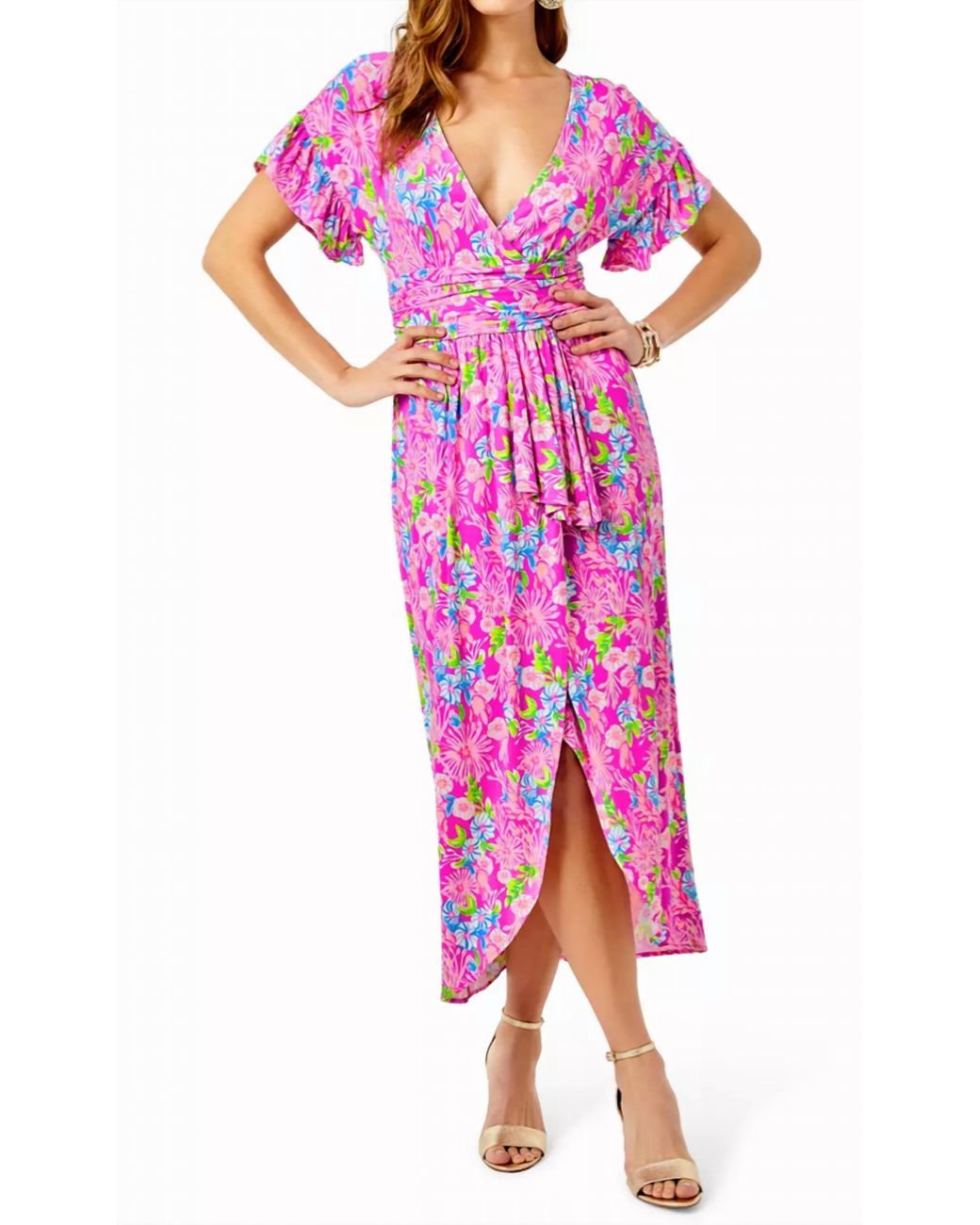 Lilly Pulitzer Anchorage Midi Dress I in Pink Lyst