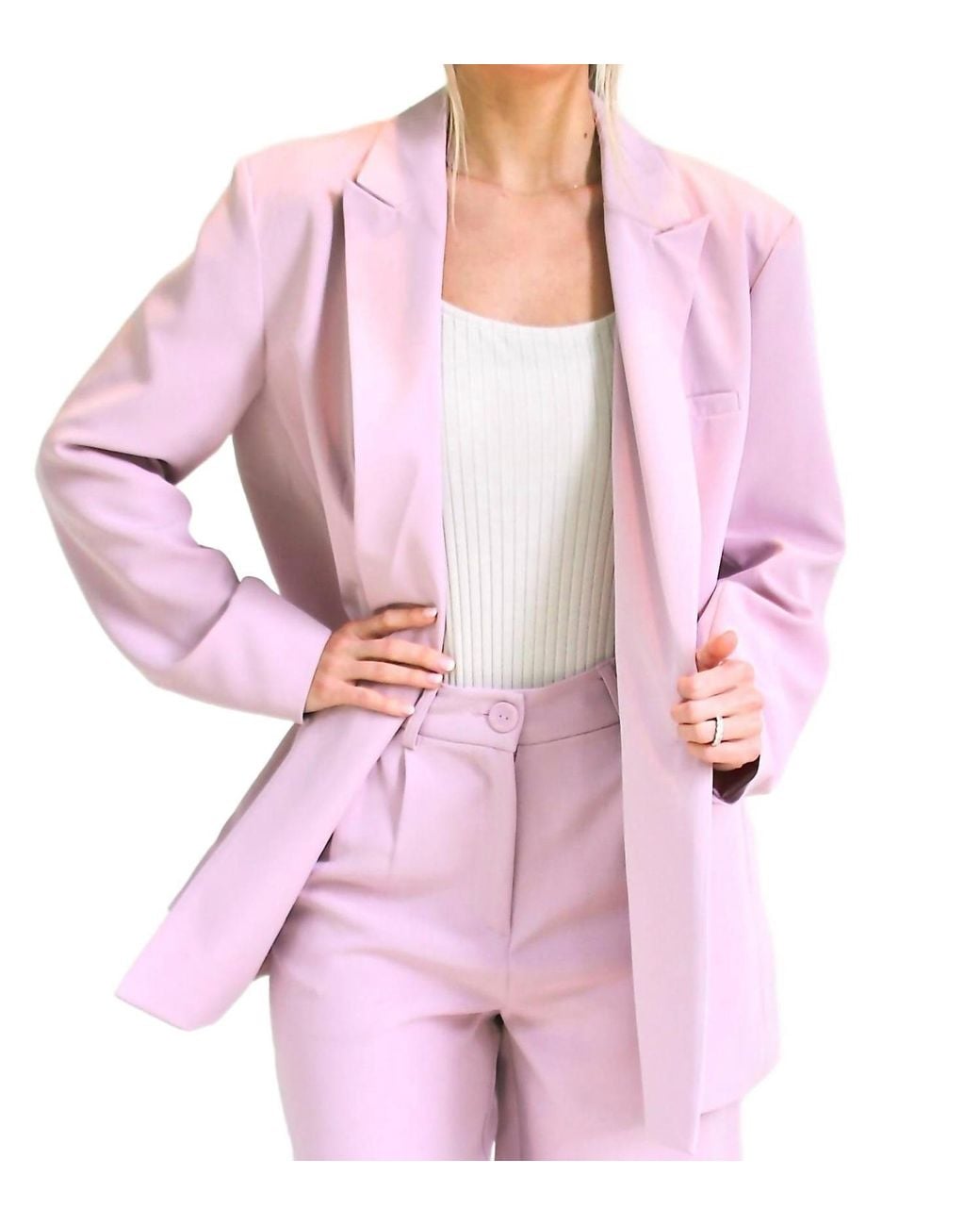 WITHBLACK Pink Ruby Tailored Blazer