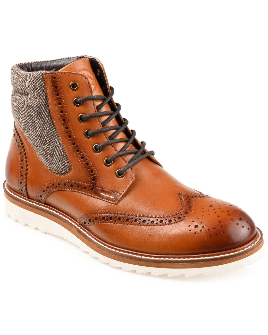 Thomas & Vine Brown Rockland Wingtip Ankle Boot for men