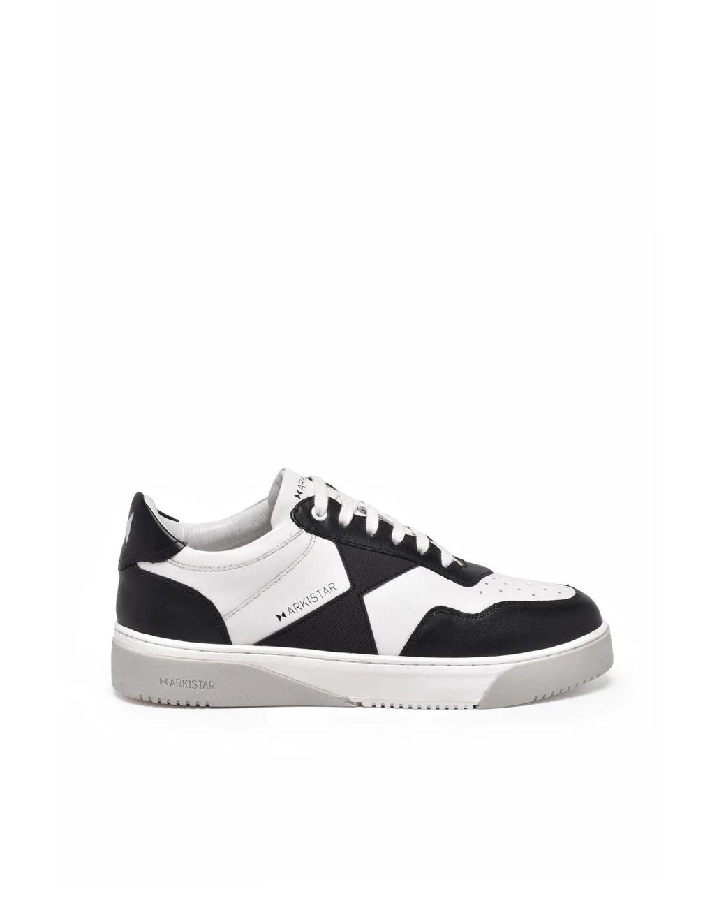 Arkistar White Leather Sneakers for men