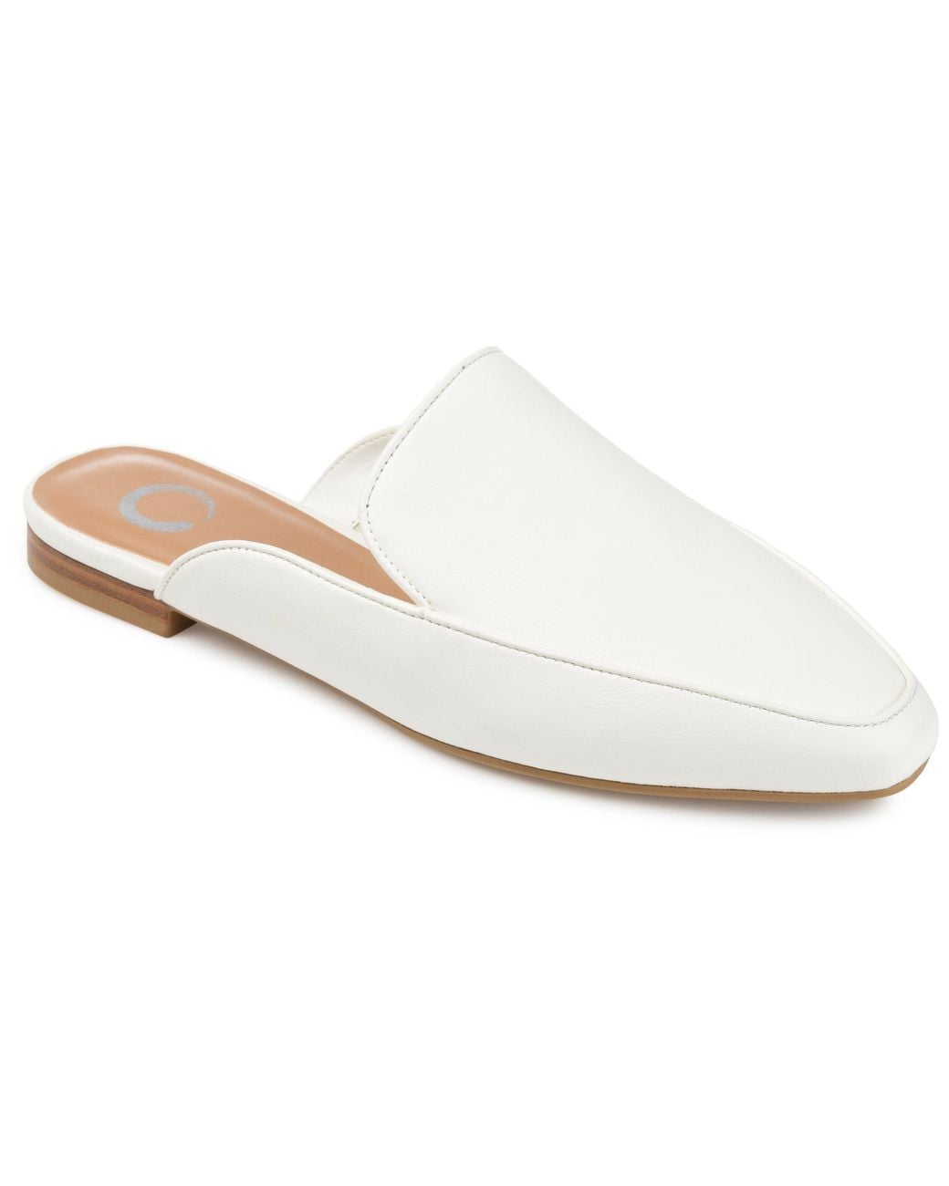 Journee Collection White Collection Wide Width Akza Mule