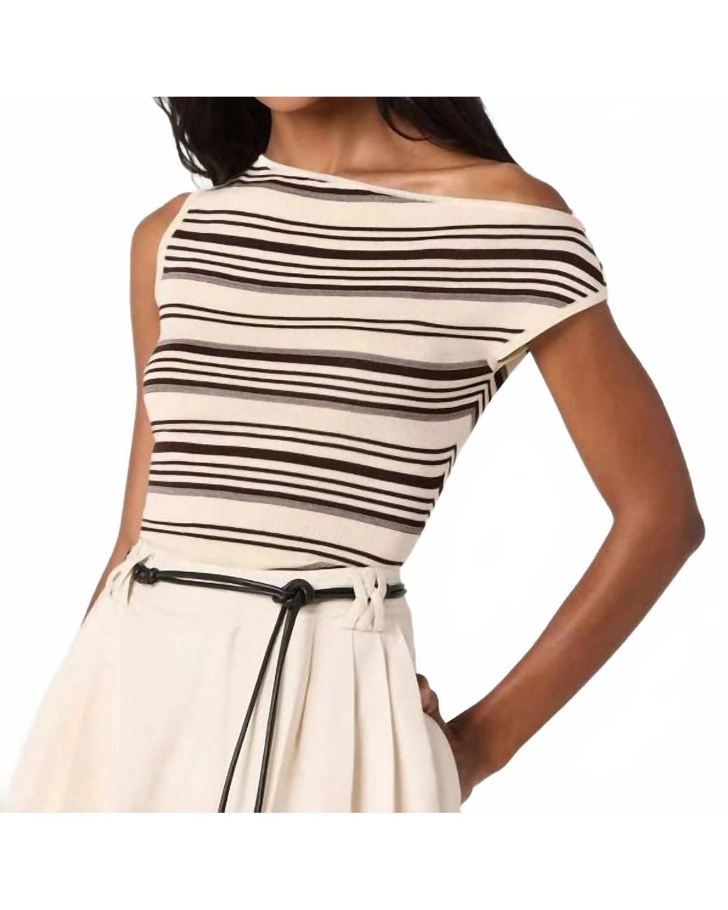 Astr Brown Sofia Sweater Top