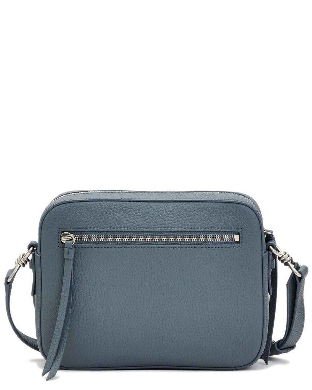 AllSaints Captain Lea Square Leather Crossbody in Blue Lyst