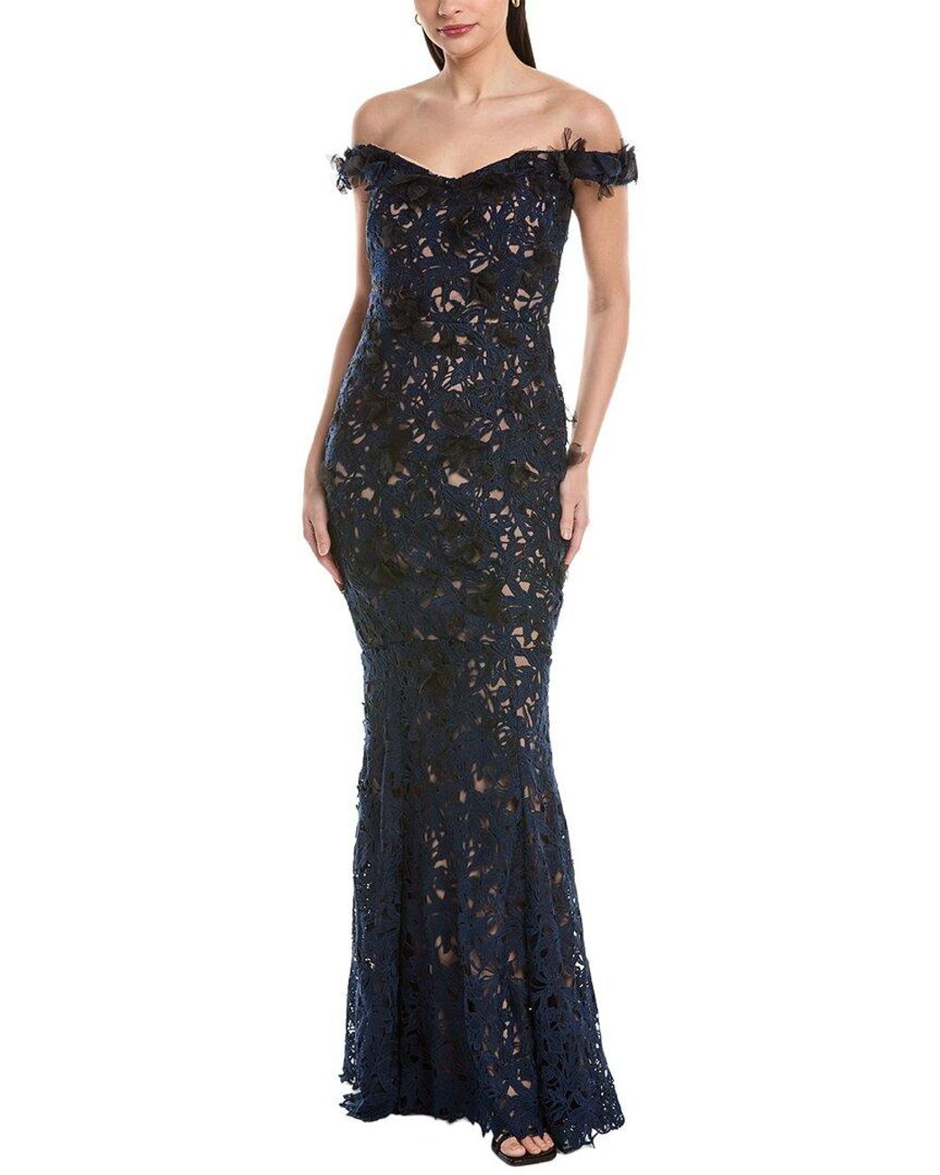 Marchesa Blue Gown