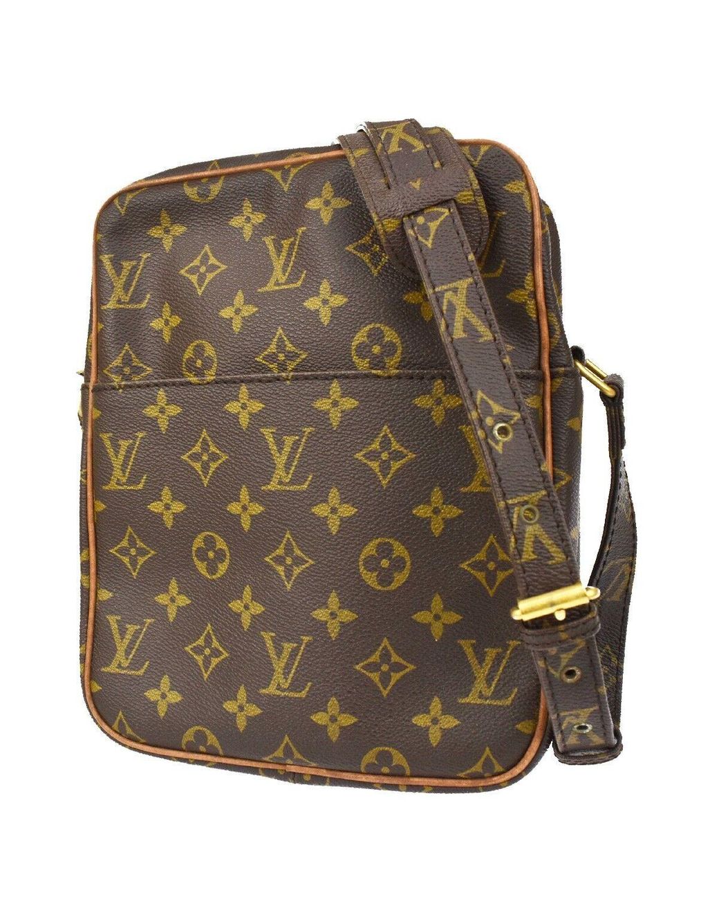 Authentic Louis Vuitton Shoulder Bag Petit Marceau Browns Monogram