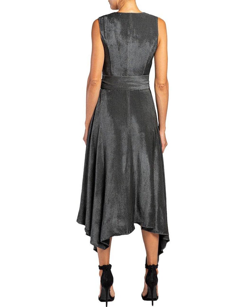 Santorelli Sleeveless Silk-blend Dress 