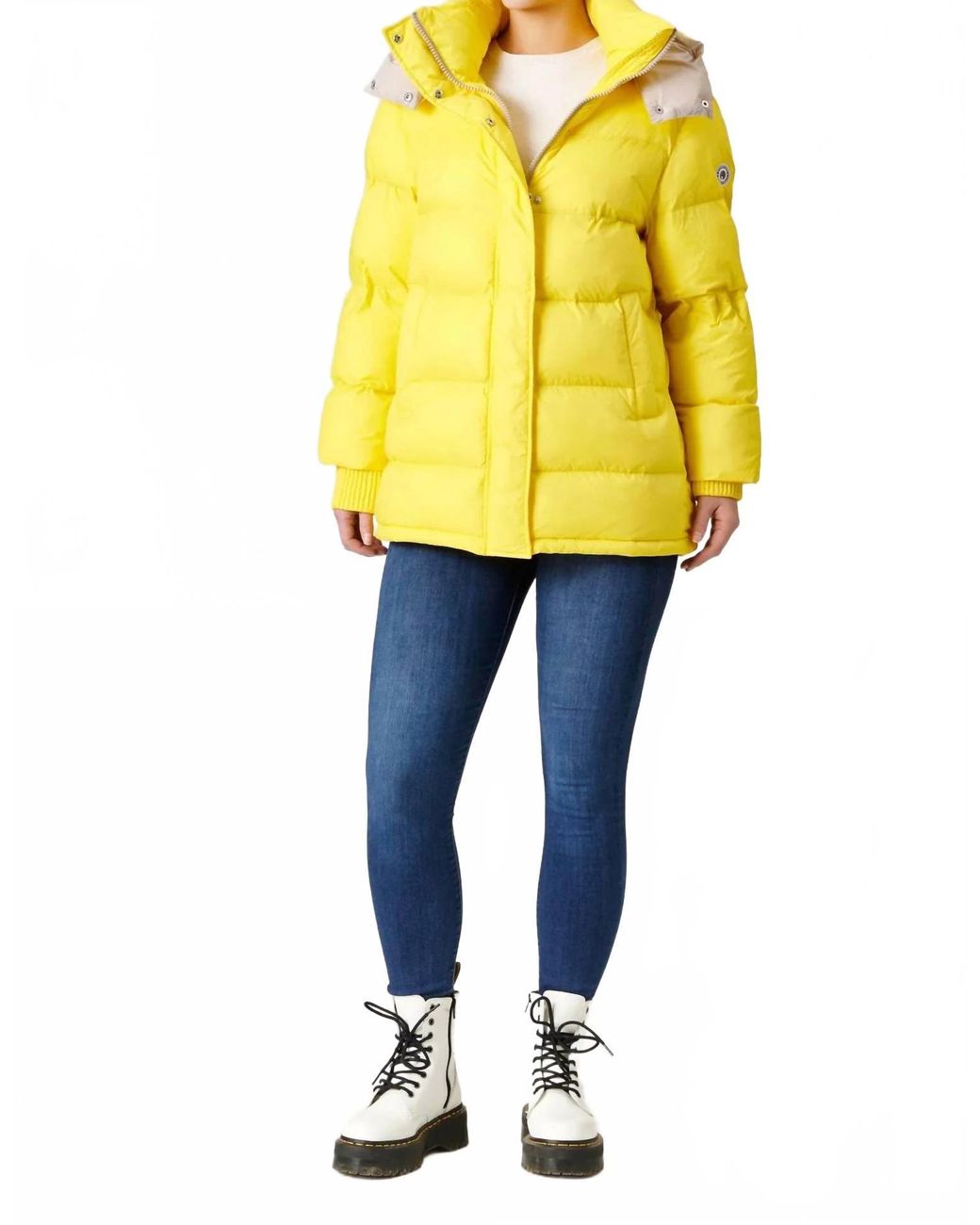 ELEVEN ELFS Yellow Odell Vegan Down Jacket