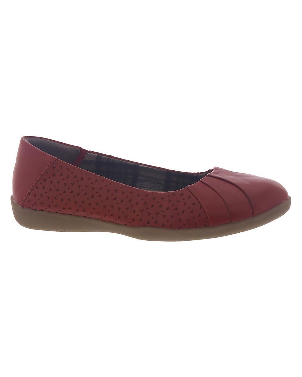 Earth Origins Fiona Leather Slip On Flats in Red