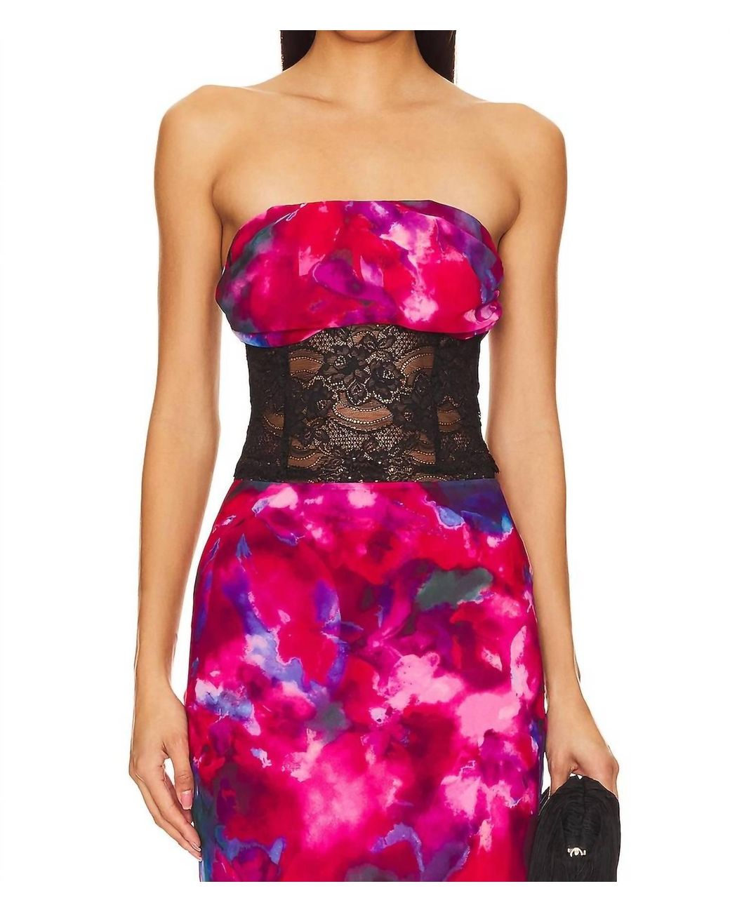 Lovers + Friends Pink Phoenix Top