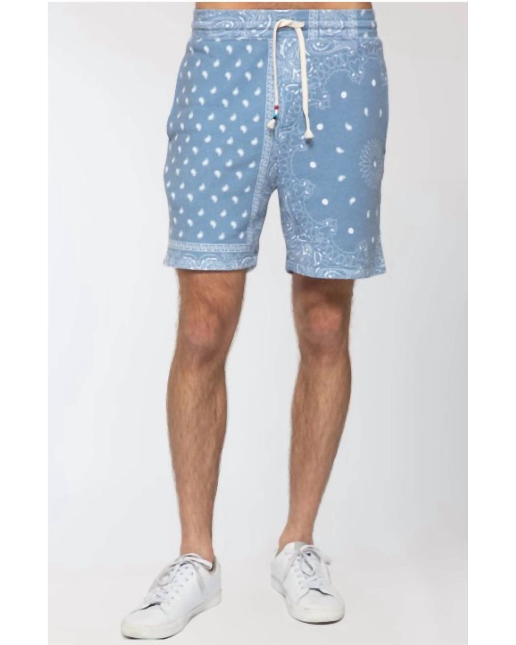 Sol Angeles Blue Patchwork Short for men