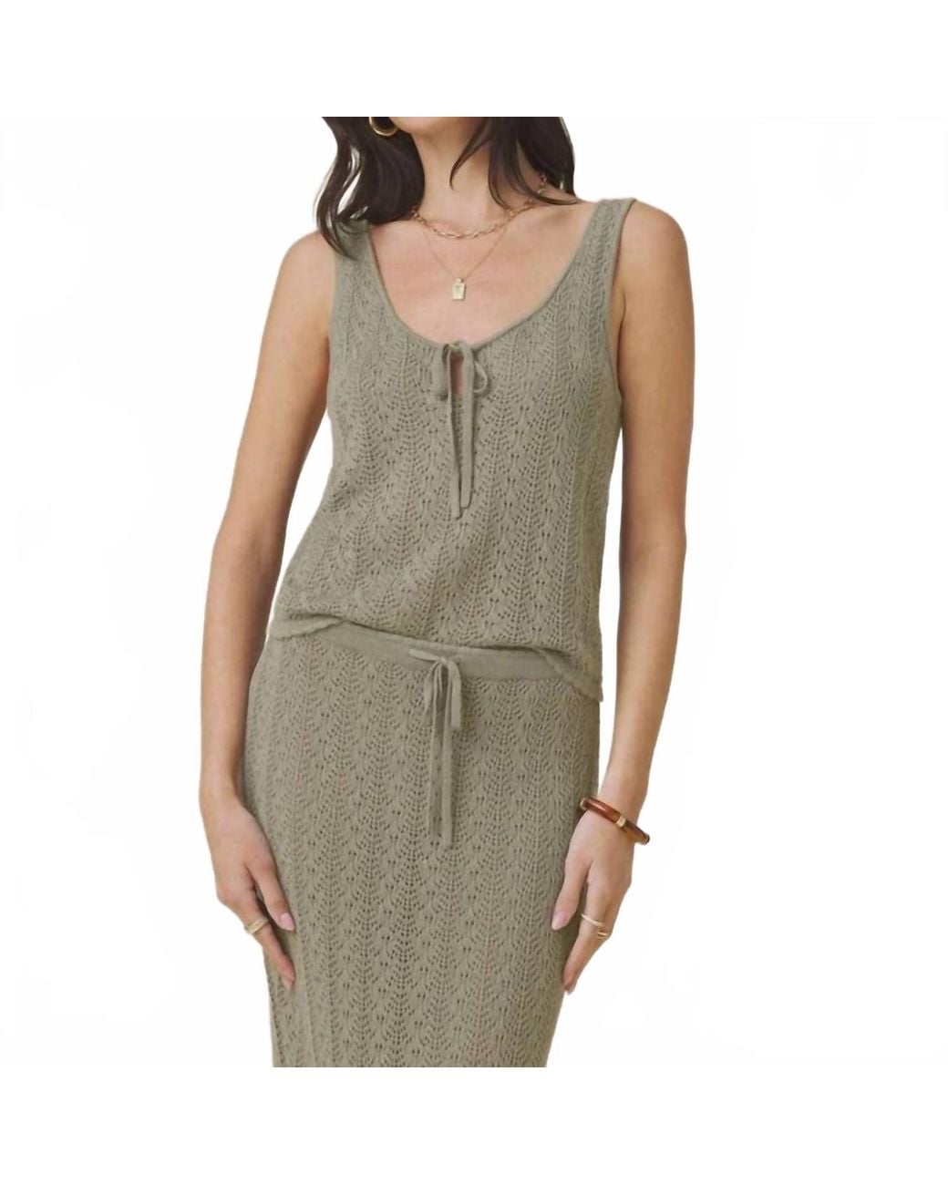Splendid Green Eleni Sweater Tank