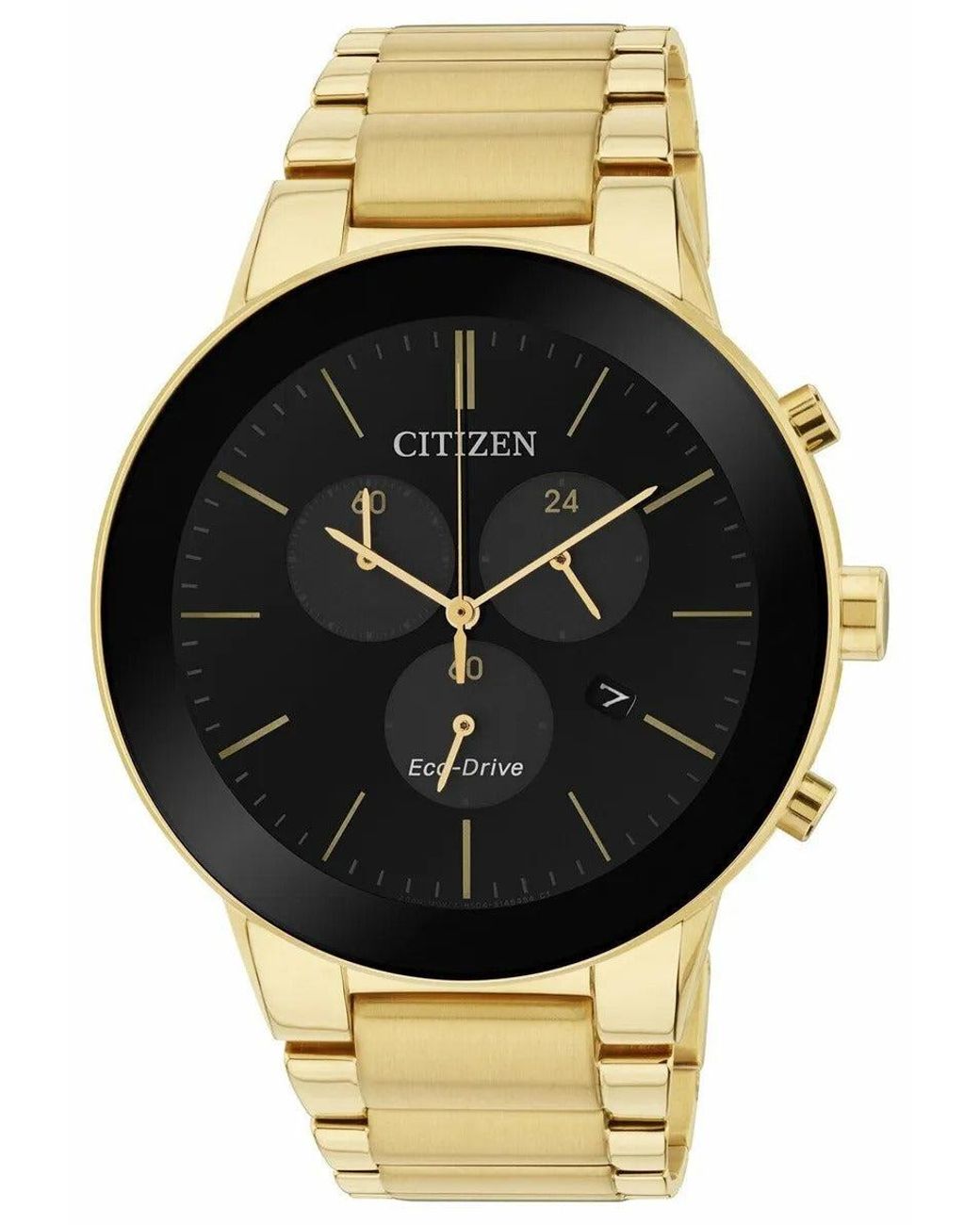 Citizen Eco-drive 43mm Solar Watch in Black for Men | Lyst
