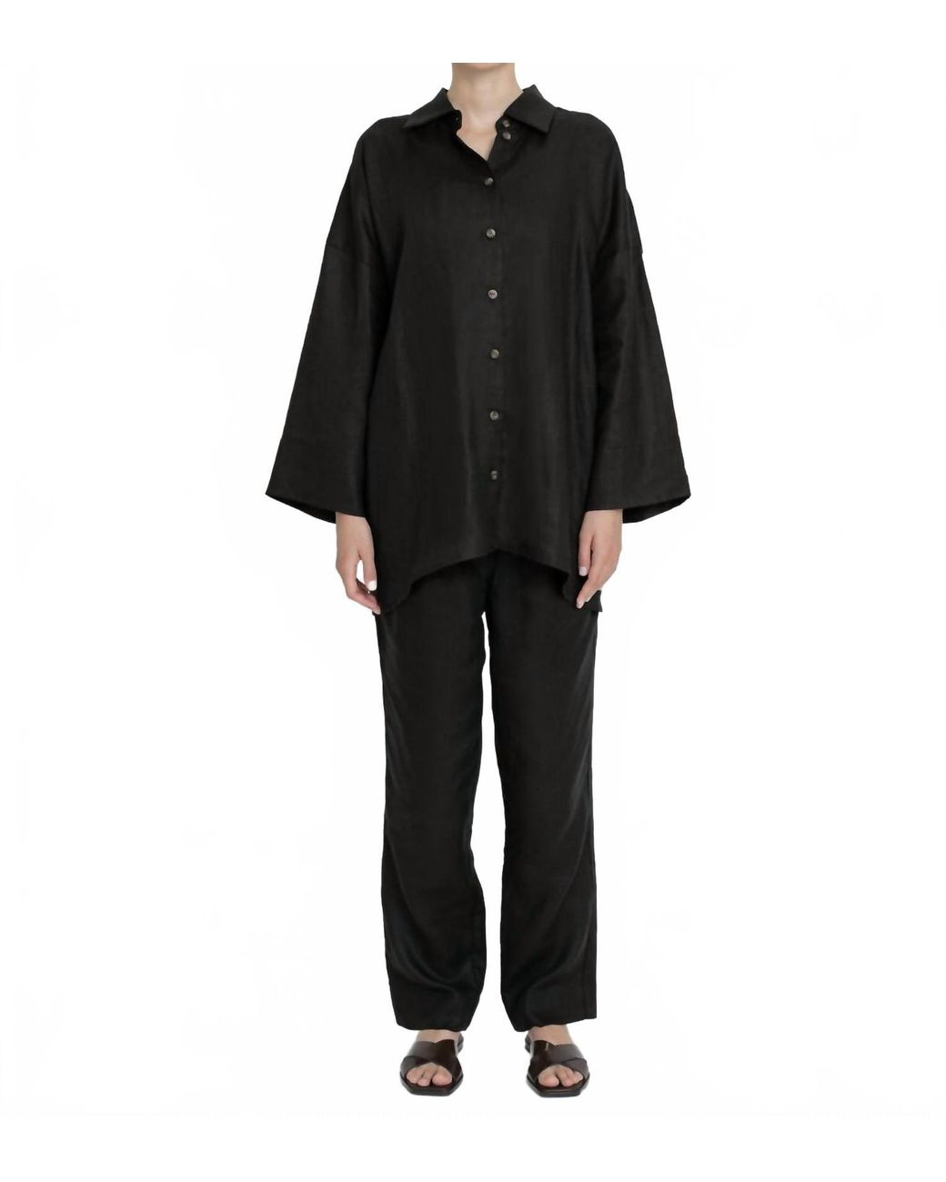 Dāl the Label Black Drawstring Pants