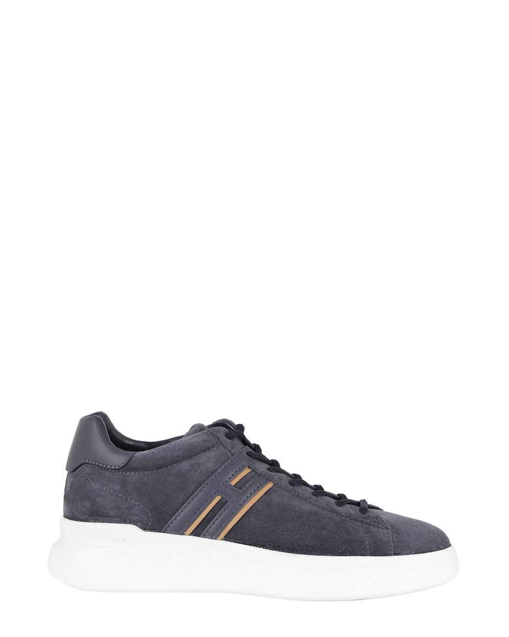 Hogan Blue H580 Laced Suede Leather Sneakers for men