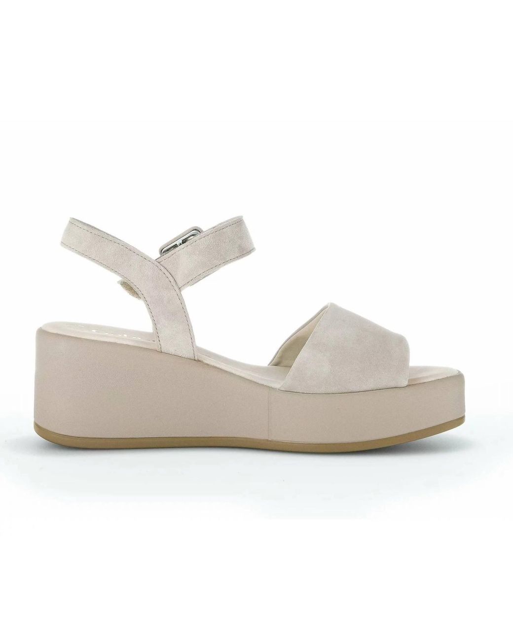 Gabor Metallic 531 Platform Wedge Sandal